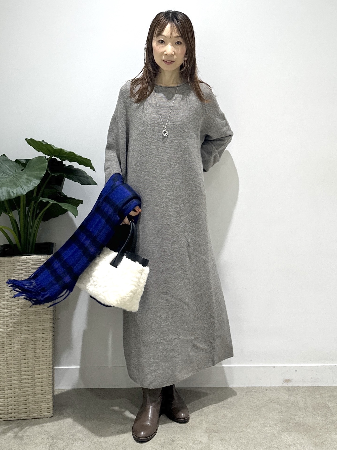 Miwaさんの「UNTITLED｜【ステンレスチェーン】クロスリングネックレス」を使ったコーディネート