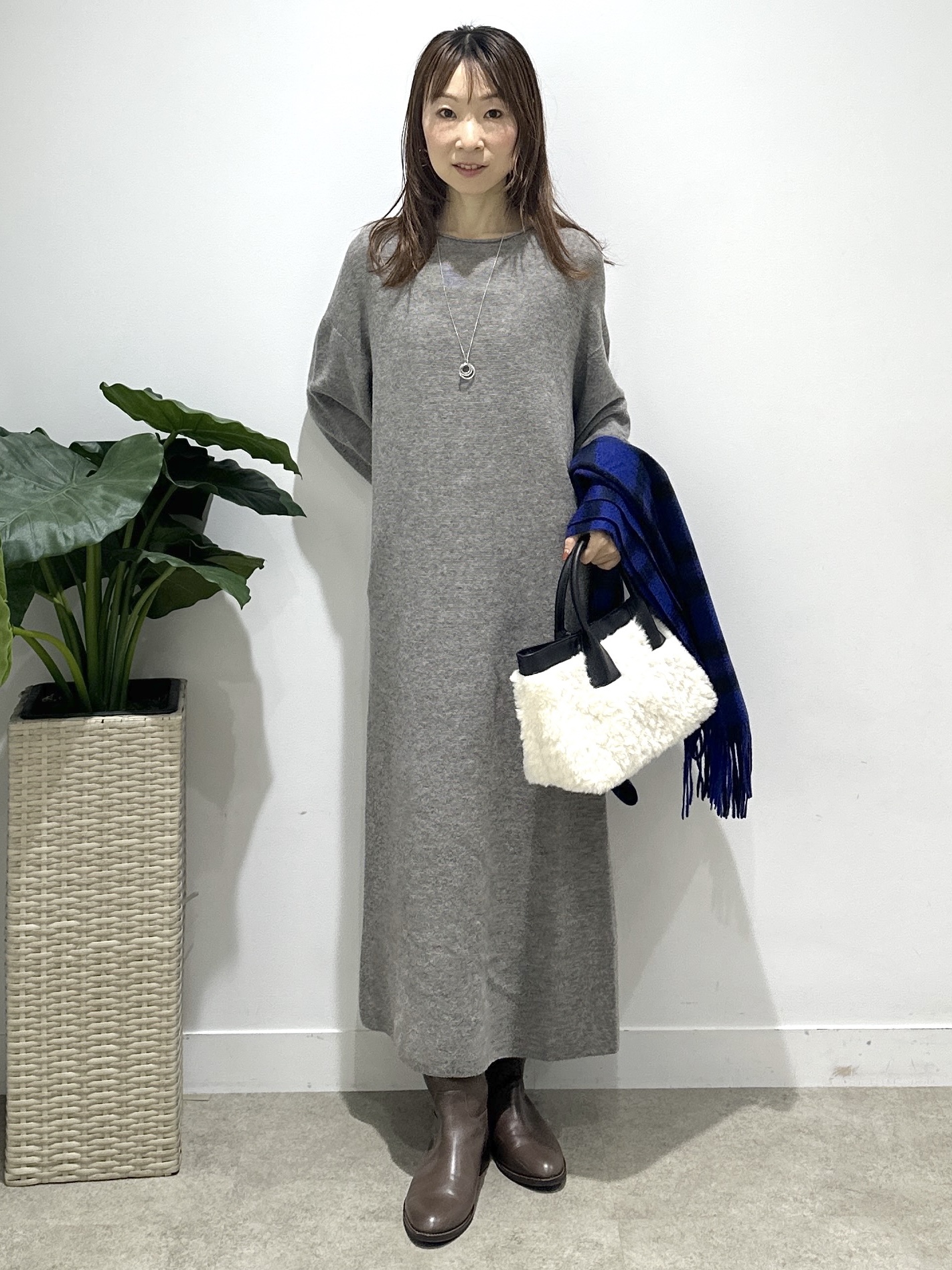 Miwaさんの「UNTITLED｜【ステンレスチェーン】クロスリングネックレス」を使ったコーディネート