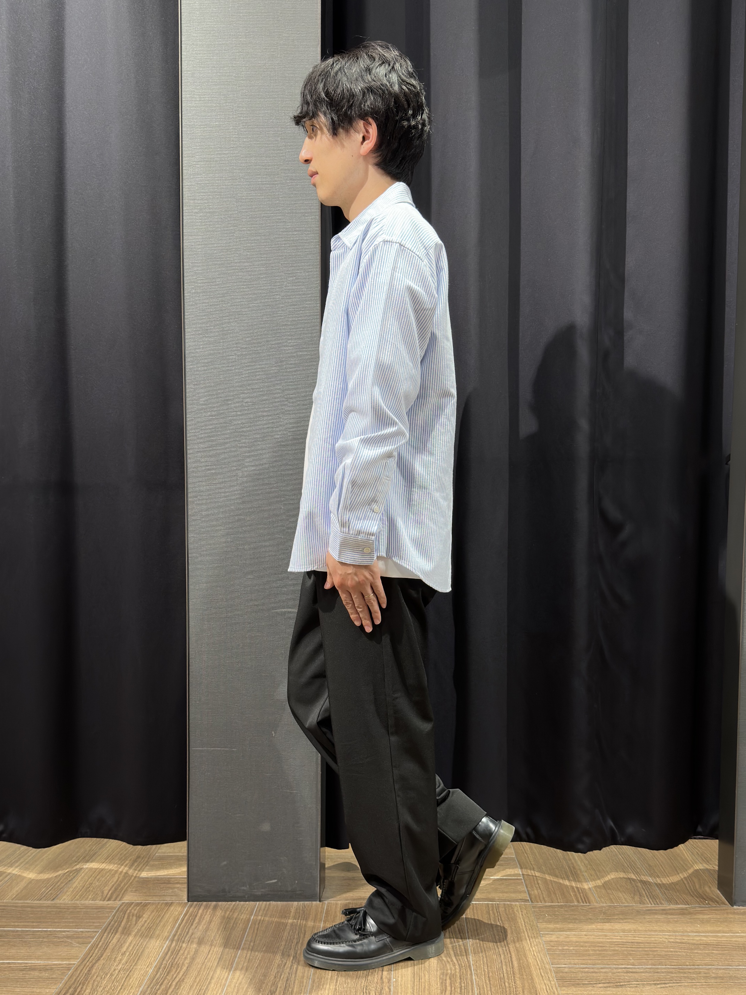 tomoyaさんの「THE SHOP TK｜POLO BCS/アソート長袖シャツ」を使ったコーディネート