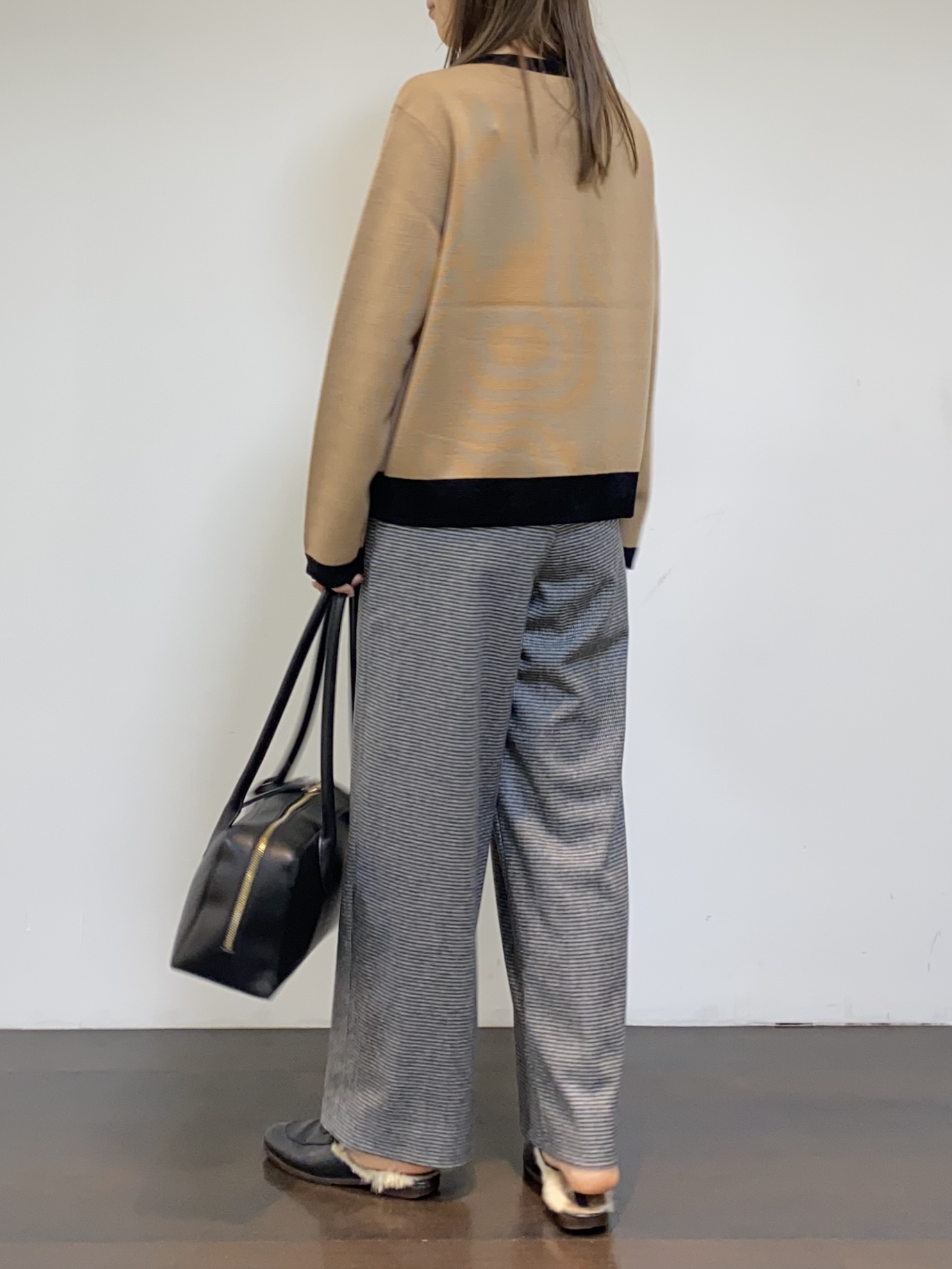 tomoさんの「UNTITLED｜【アンサンブル可/ジャケットライク】モールラインカーディガン」を使ったコーディネート