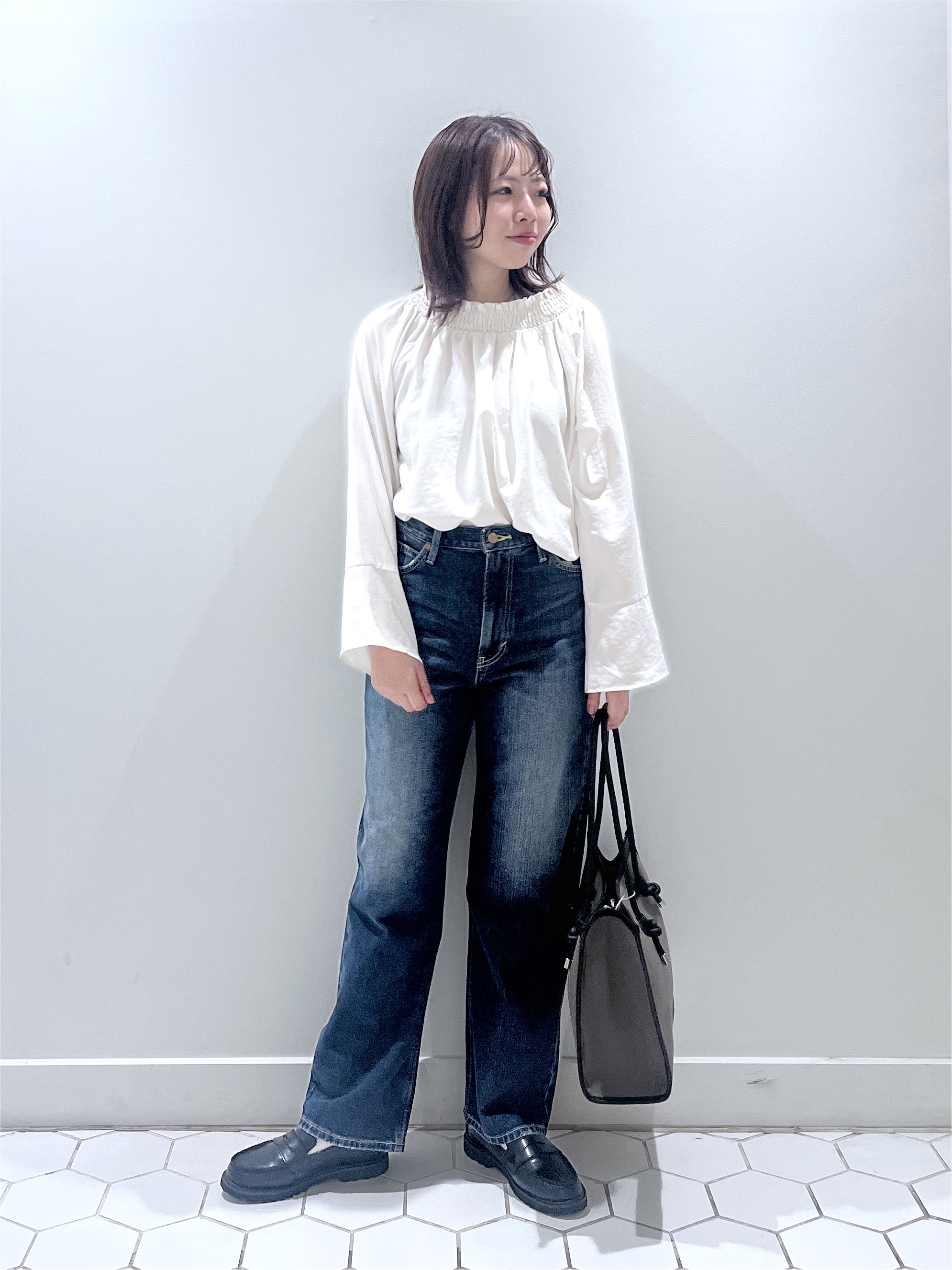 Makinoさんの「Dessin｜【セットアップ可/洗える】先染ウールライクチェック ダブルジャケット」を使ったコーディネート