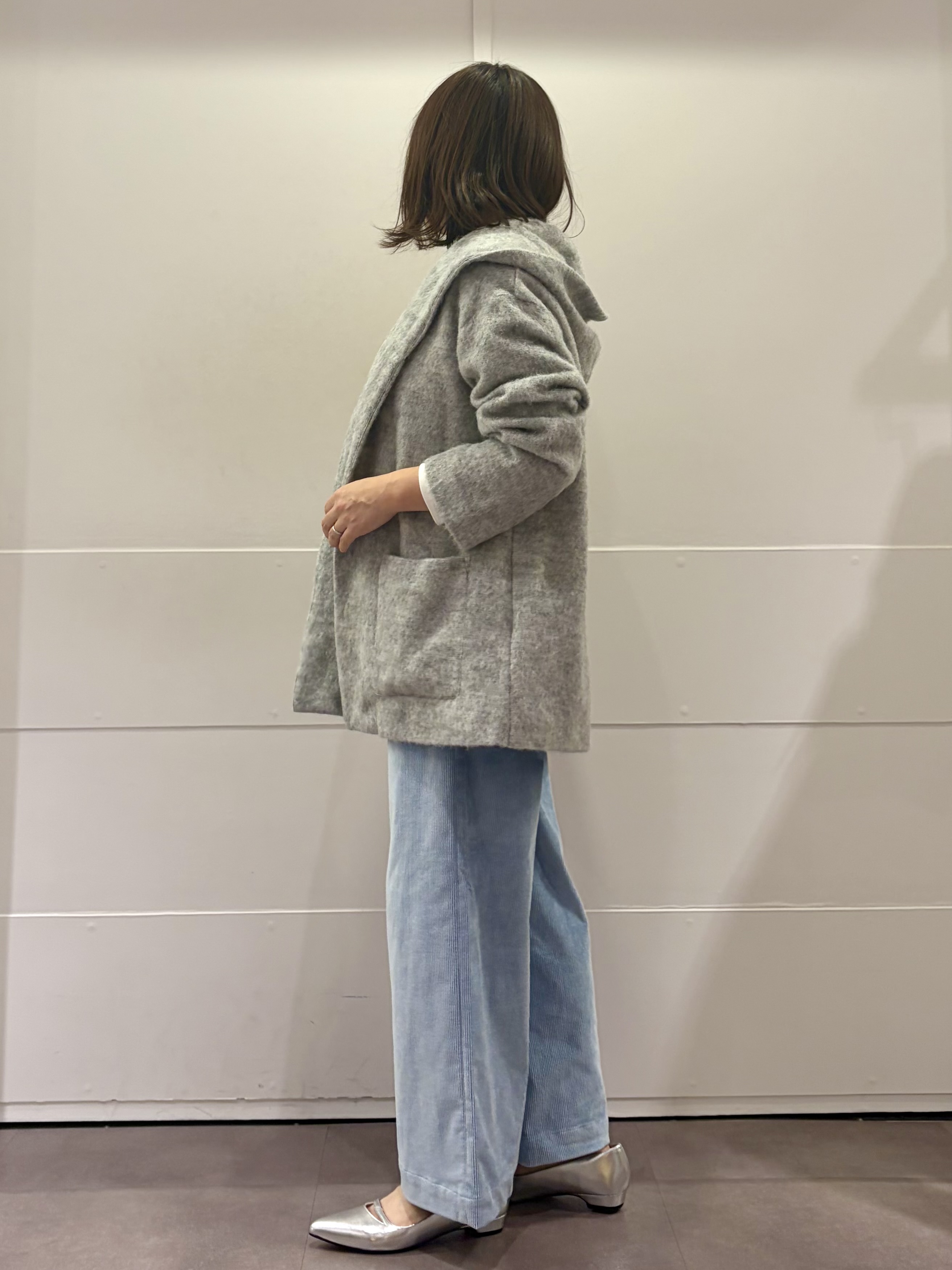 TOKOさんの「UNTITLED｜【軽アウター/秋羽織り】シャギーフーディ―カーディガン」を使ったコーディネート
