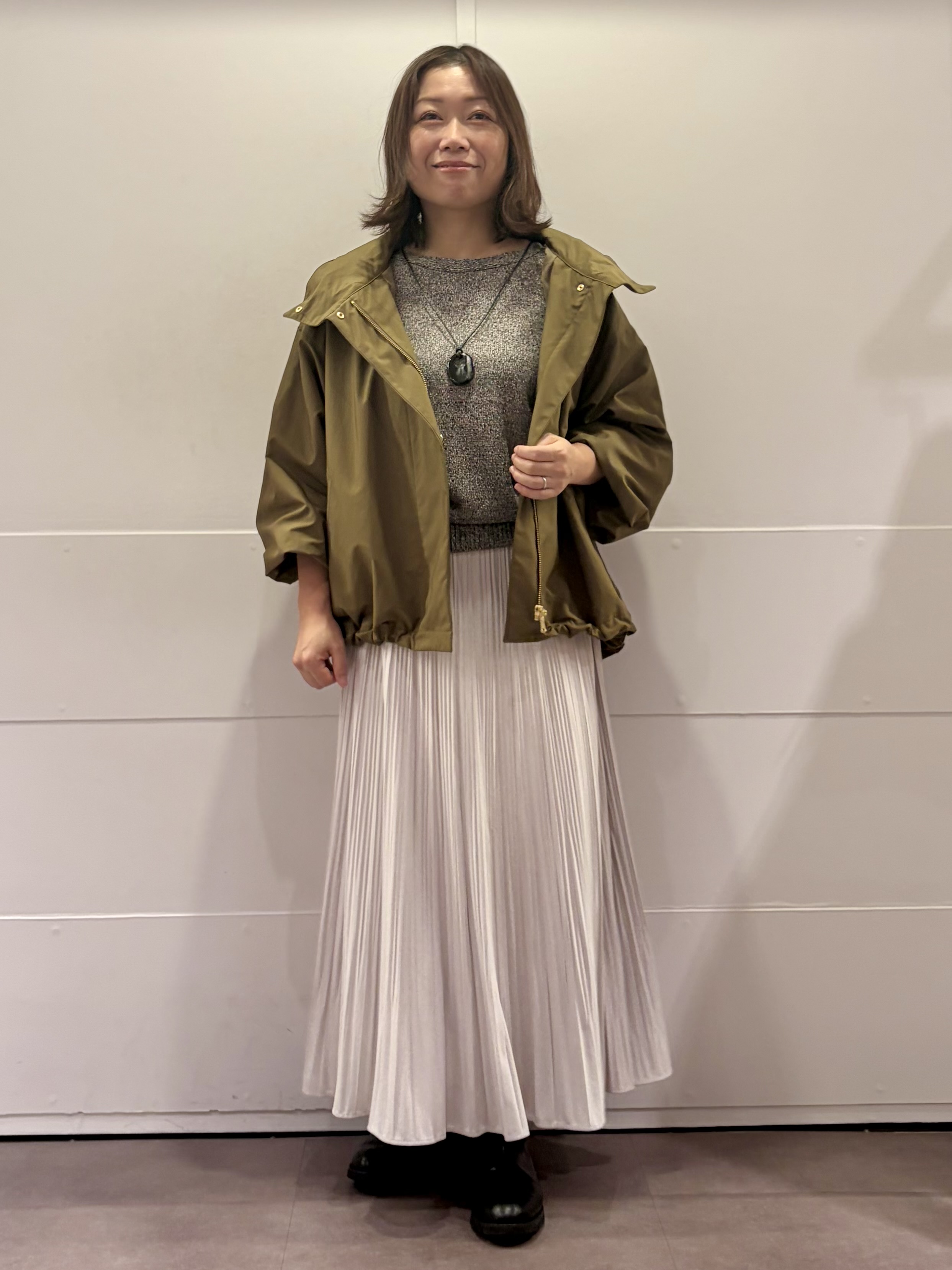 TOKOさんの「UNTITLED｜【撥水/秋羽織り/2way】タフタマウンテンパーカー」を使ったコーディネート