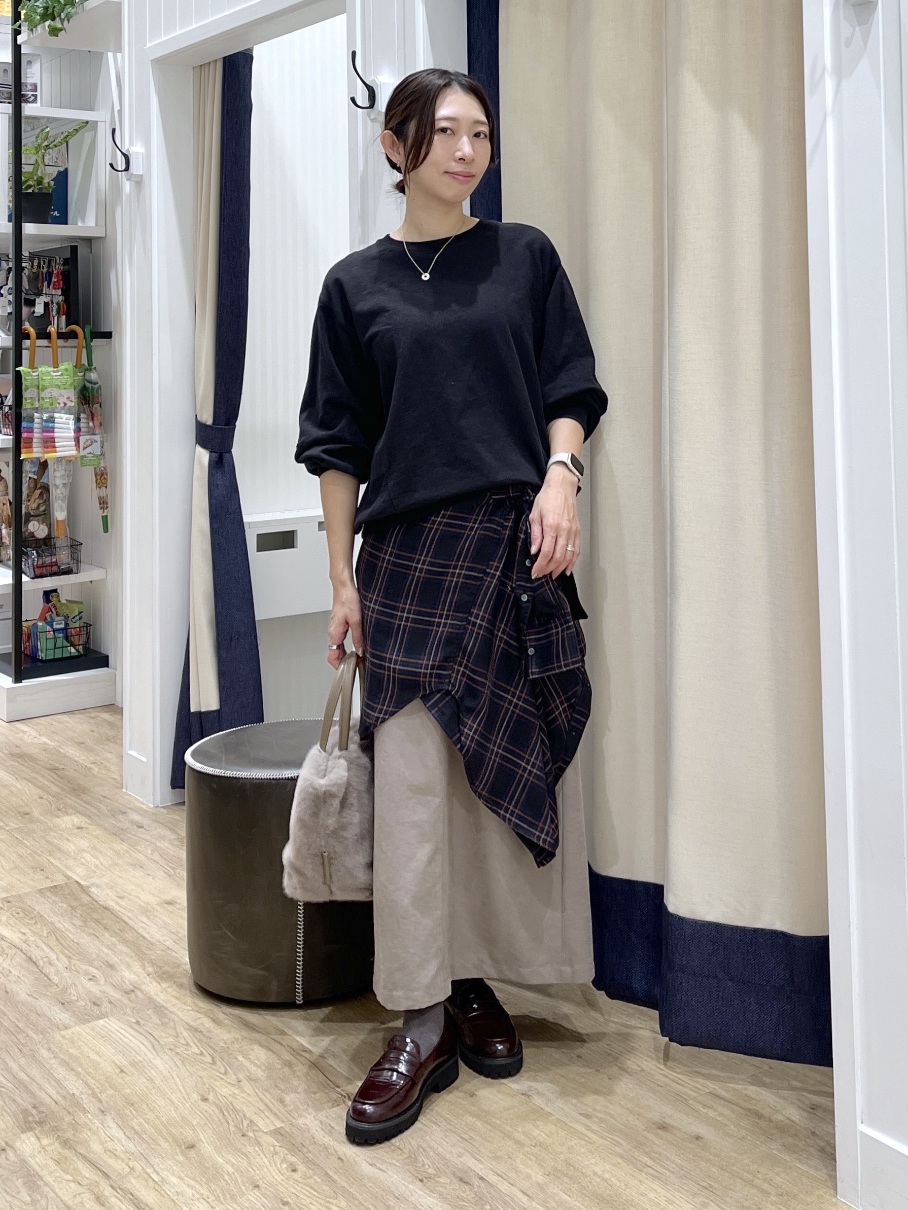 canaさんの「Dessin｜【洗える/6色展開】フォルムスリーブミニ裏毛 プルオーバー」を使ったコーディネート