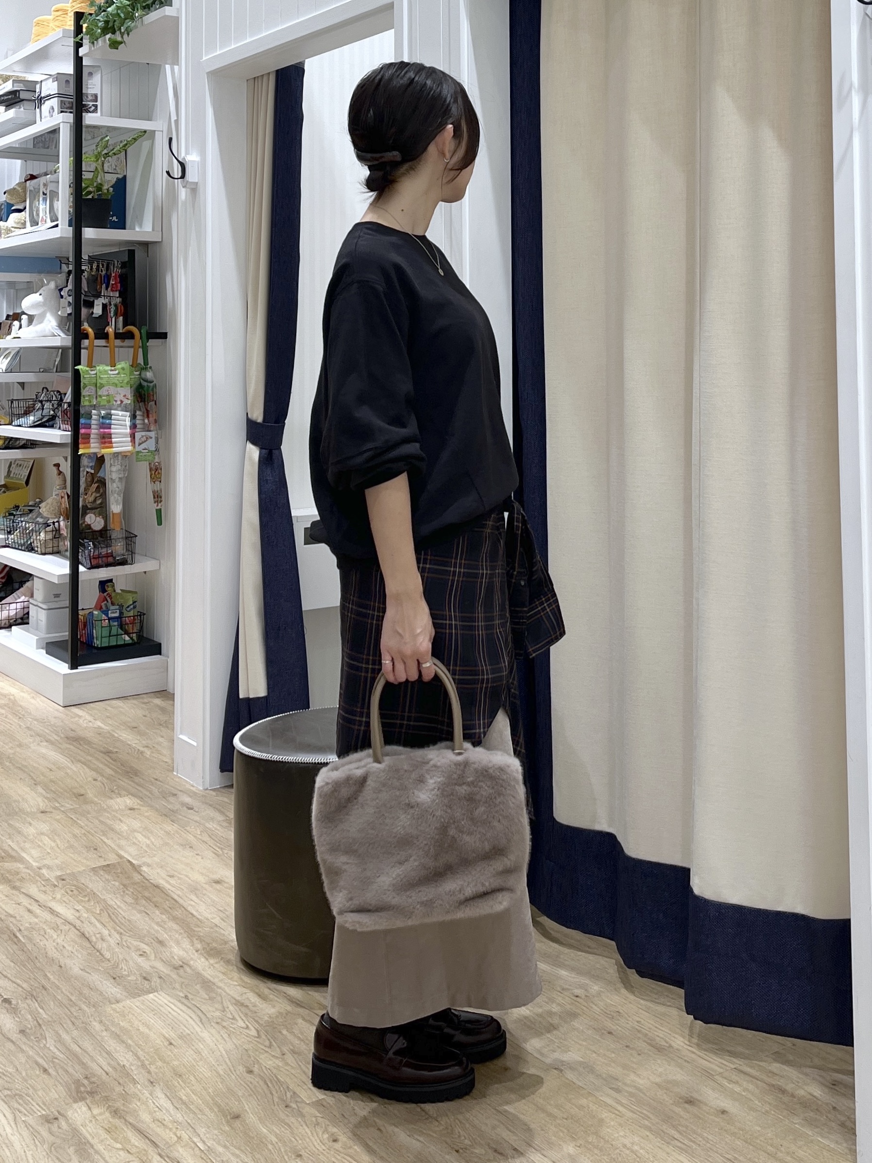 canaさんの「Dessin｜【洗える/6色展開】フォルムスリーブミニ裏毛 プルオーバー」を使ったコーディネート