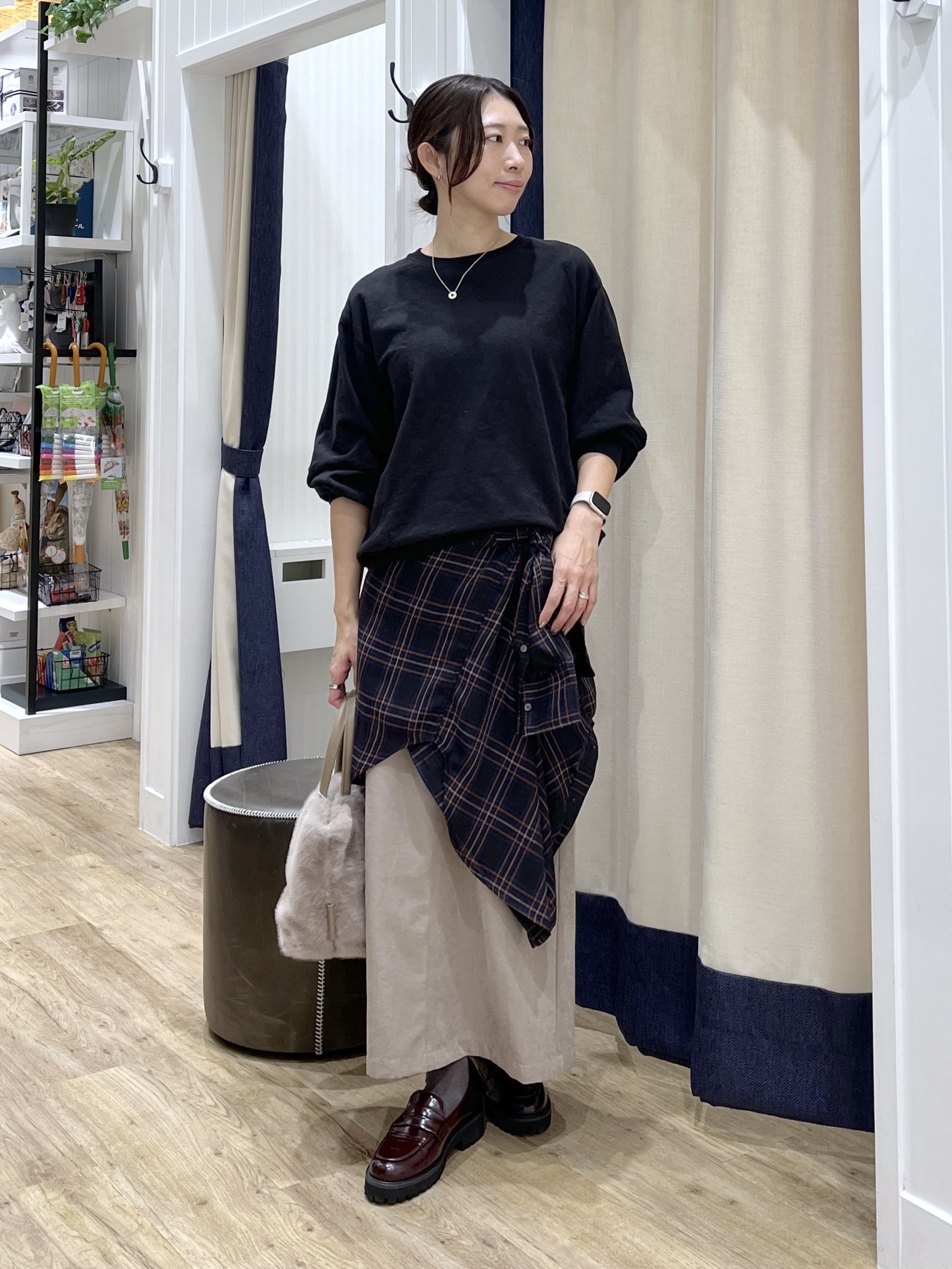 canaさんの「Dessin｜【洗える/6色展開】フォルムスリーブミニ裏毛 プルオーバー」を使ったコーディネート