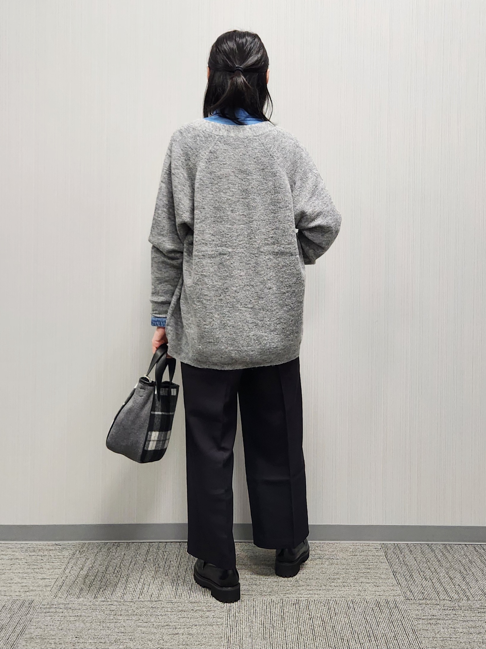 naraさんの「Dessin｜【洗える】モヘアブレンドニット ボタンレスカーディガン」を使ったコーディネート