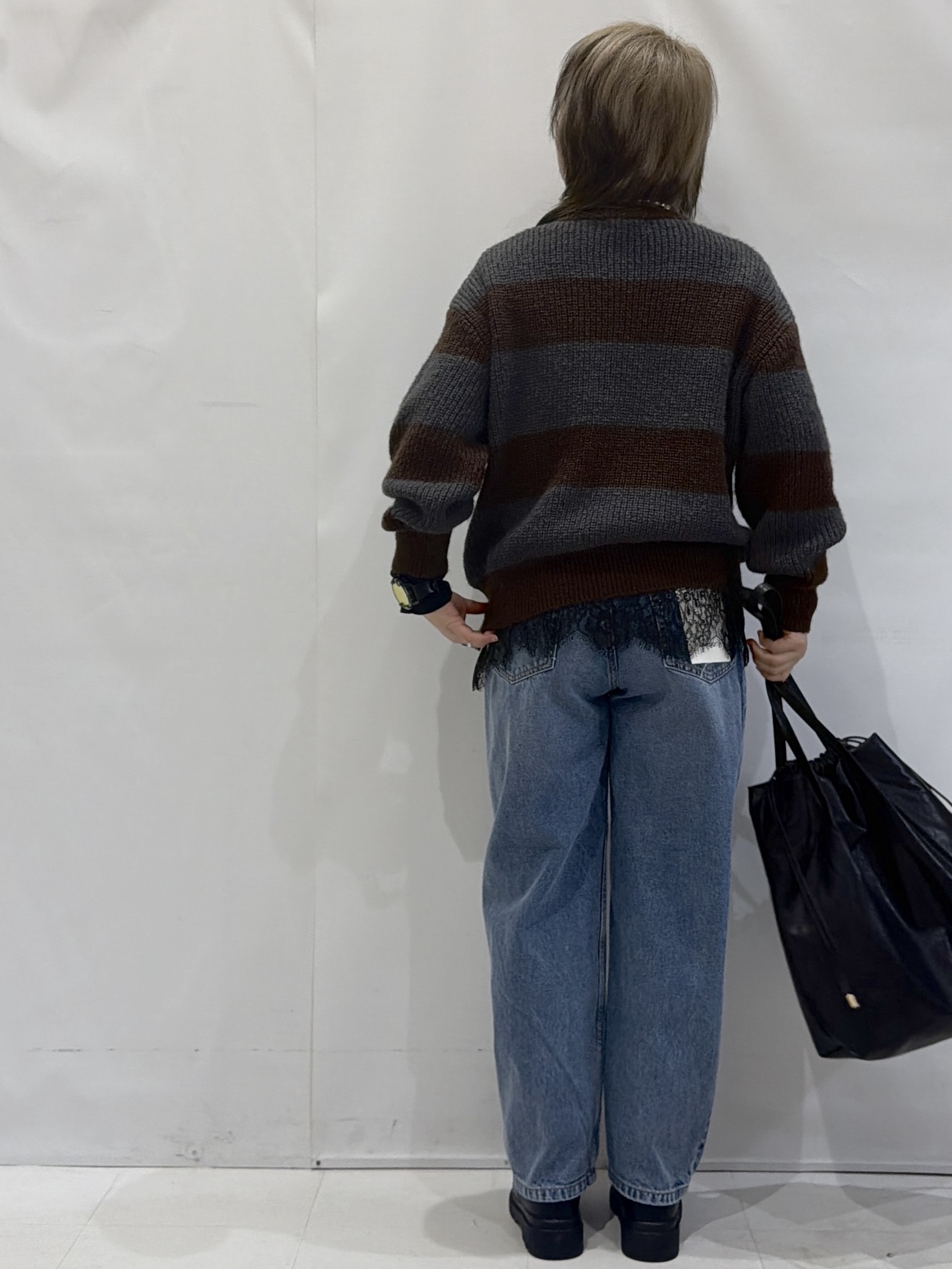 かんなさんの「OPAQUE.CLIP｜ワイドボーダーニット【洗濯機OK】」を使ったコーディネート