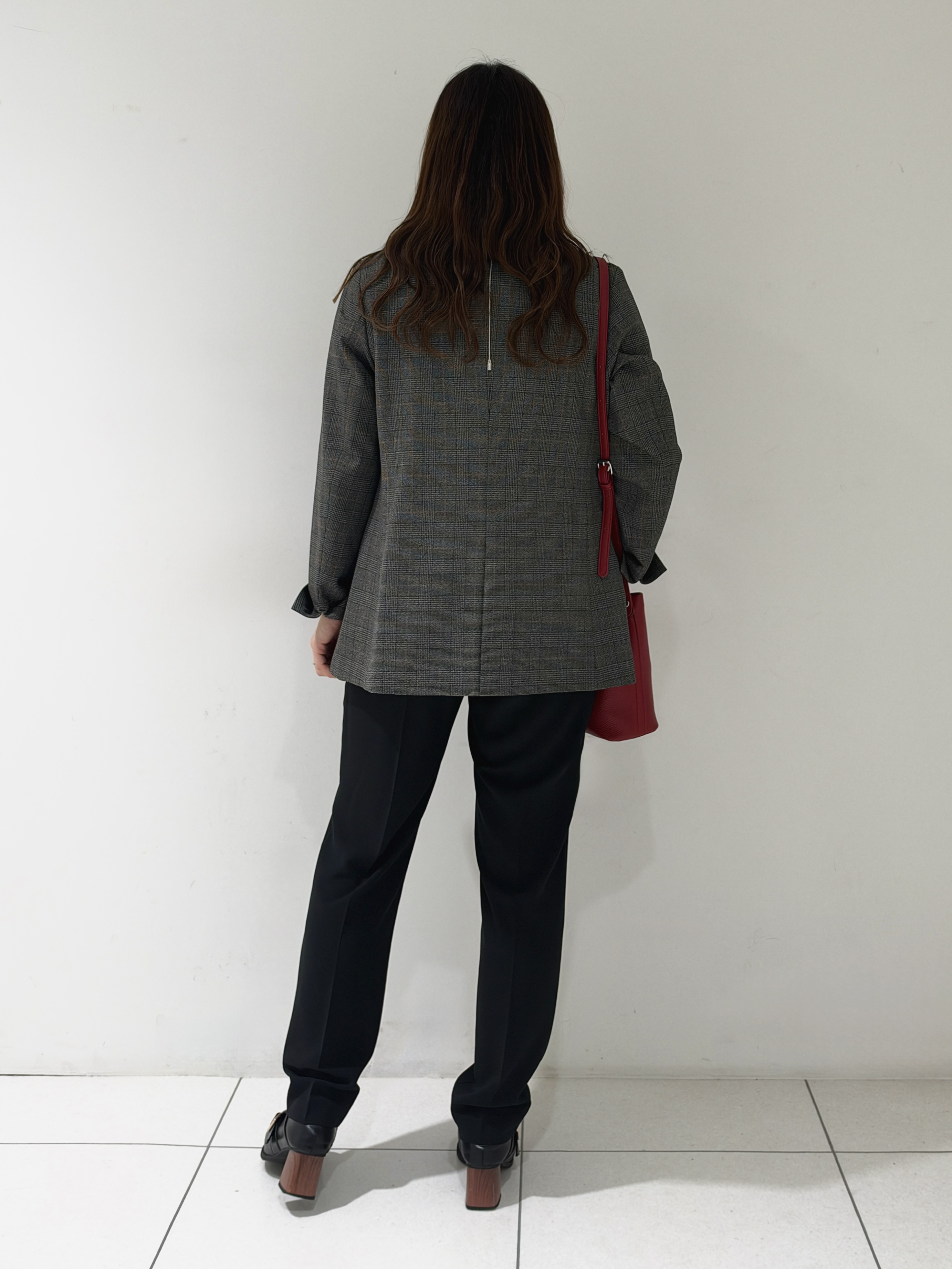 そんさんの「INDIVI｜【洗濯機OK／ストレッチ◎】秋はじめのダブルジャケット」を使ったコーディネート