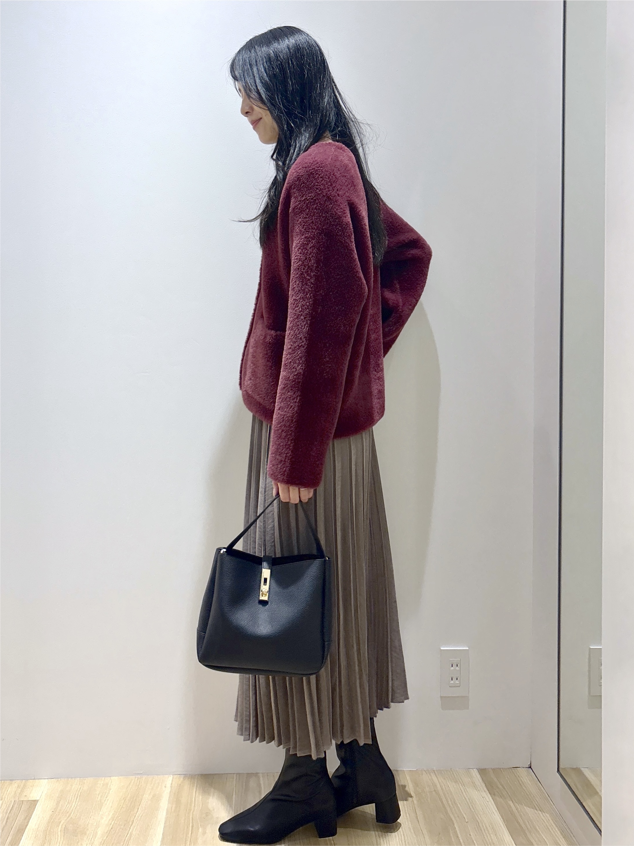 sachikoさんの「OPAQUE.CLIP｜ダブルフェイスニットカーディガン」を使ったコーディネート