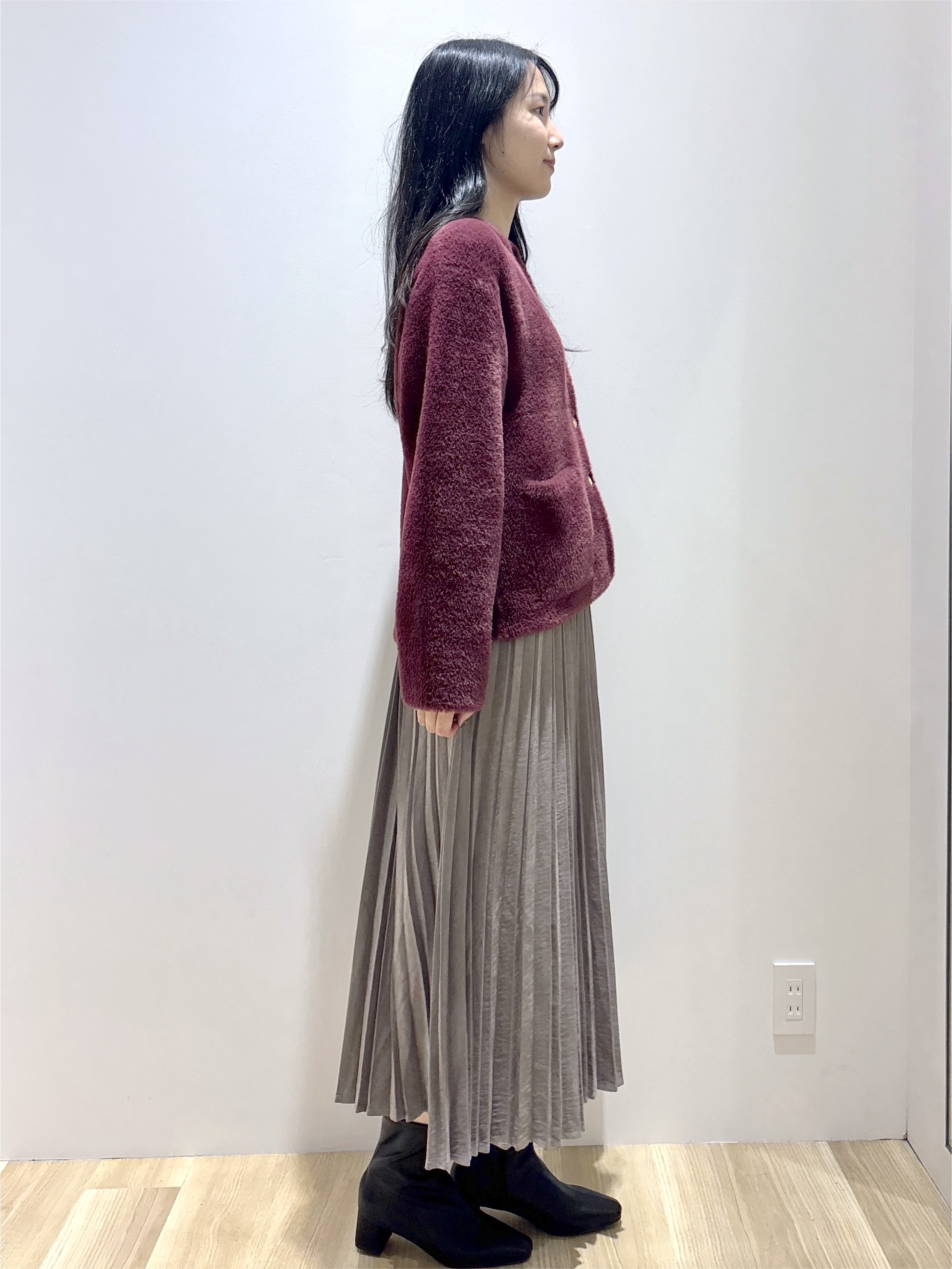 sachikoさんの「OPAQUE.CLIP｜ダブルフェイスニットカーディガン」を使ったコーディネート