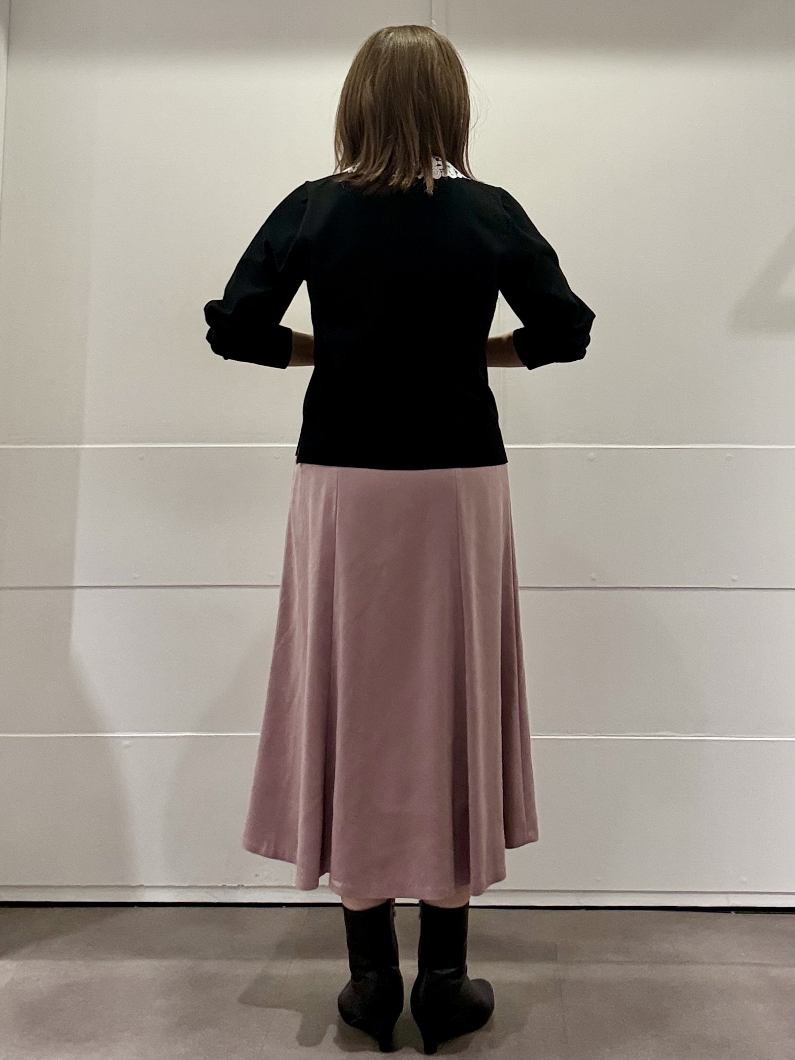 ちいさんの「Reflect｜【付け衿】レース衿付きストレッチニット」を使ったコーディネート