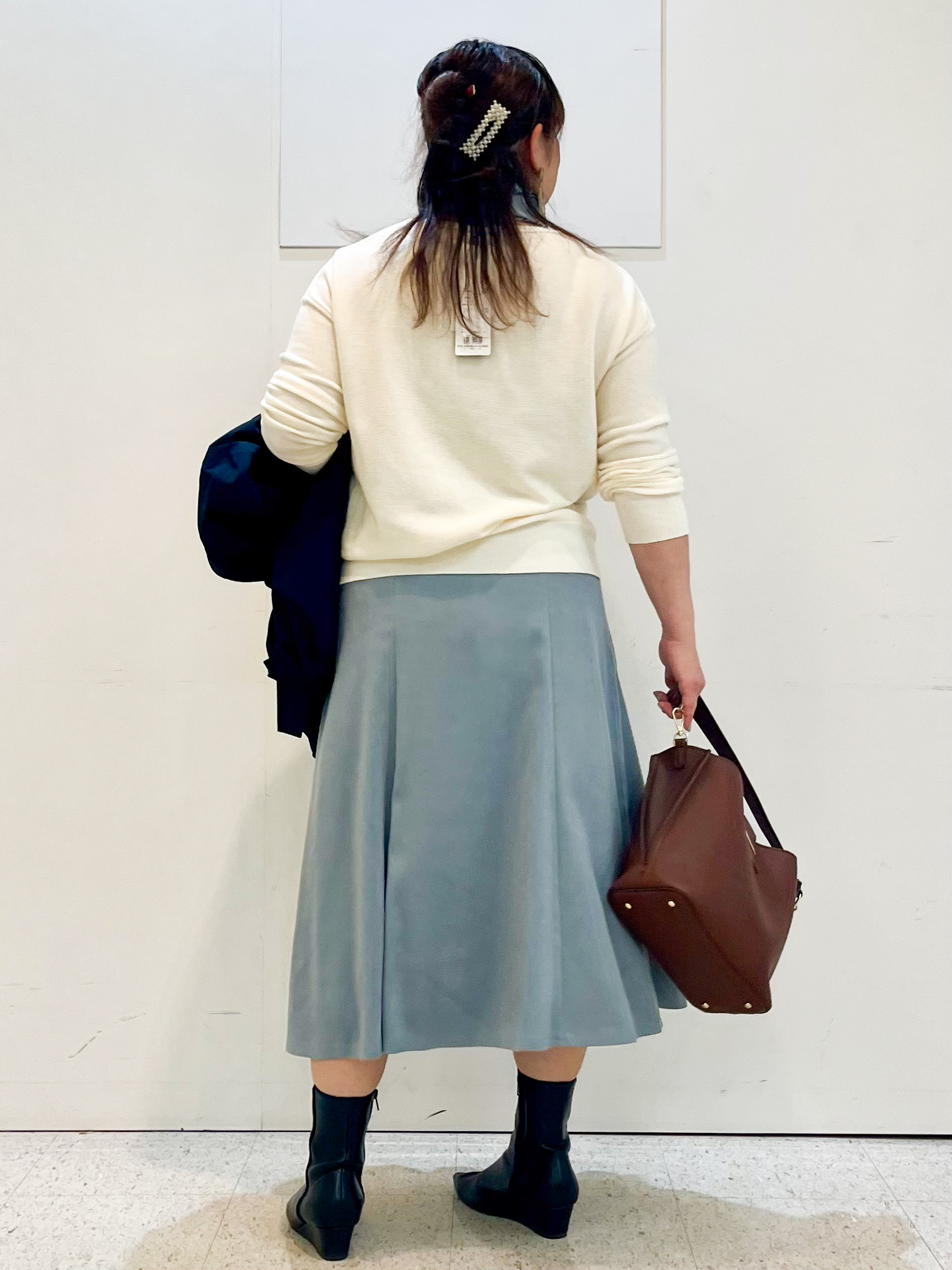 kimmyさんの「Reflect｜ボートネックニットトップス」を使ったコーディネート