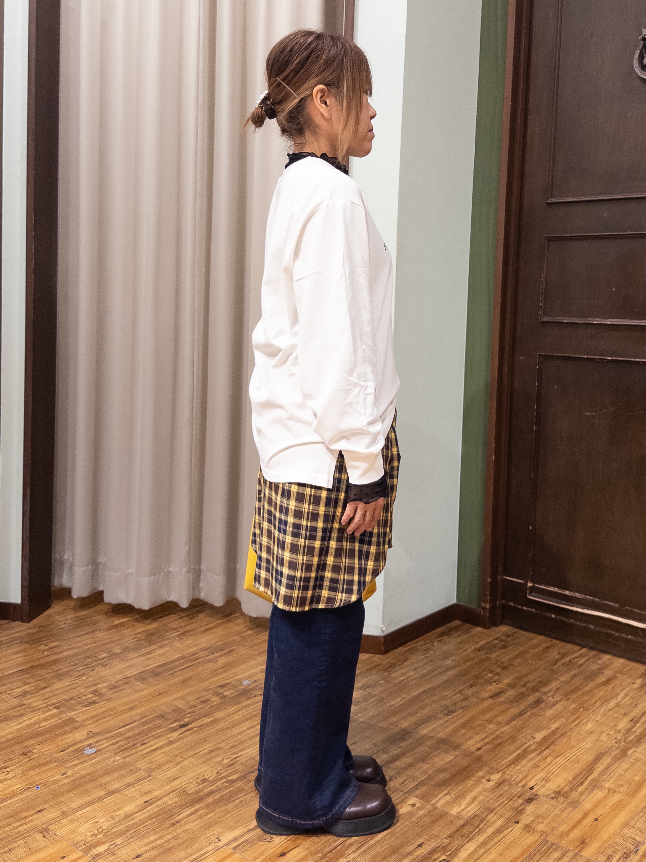 みかりん さんの「SHOO･LA･RUE｜【高レビュー/S-LL】デイリー使いに 選べる6柄プリントロンT」を使ったコーディネート
