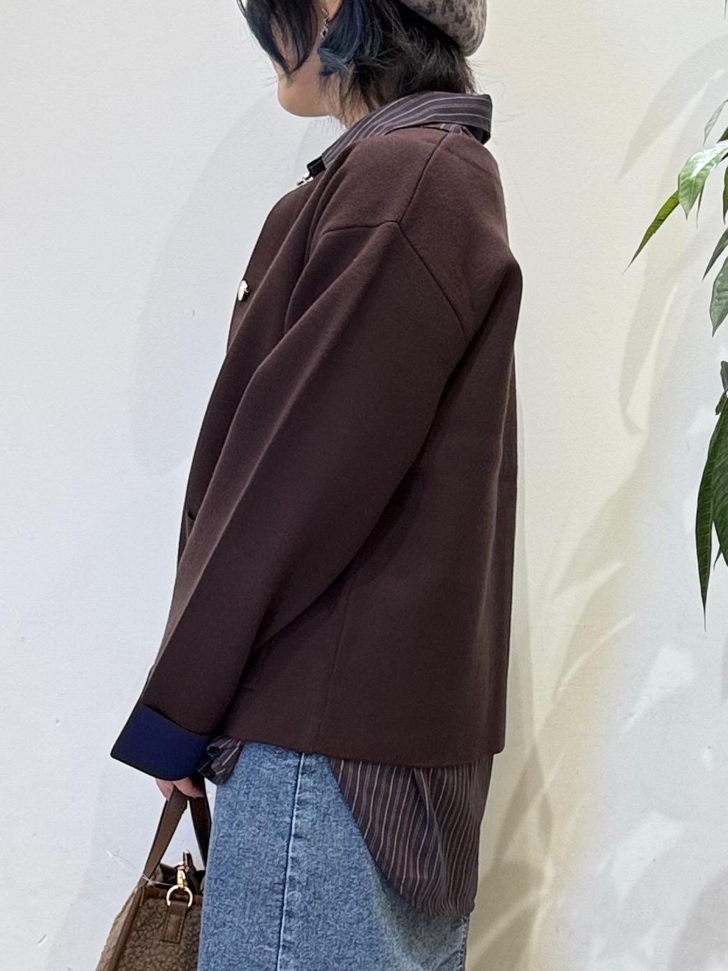 misakiさんの「SHOO･LA･RUE｜【S-LL/洗濯機可/静電気防止】もちもち配色ダブルフェイスカーディガン」を使ったコーディネート
