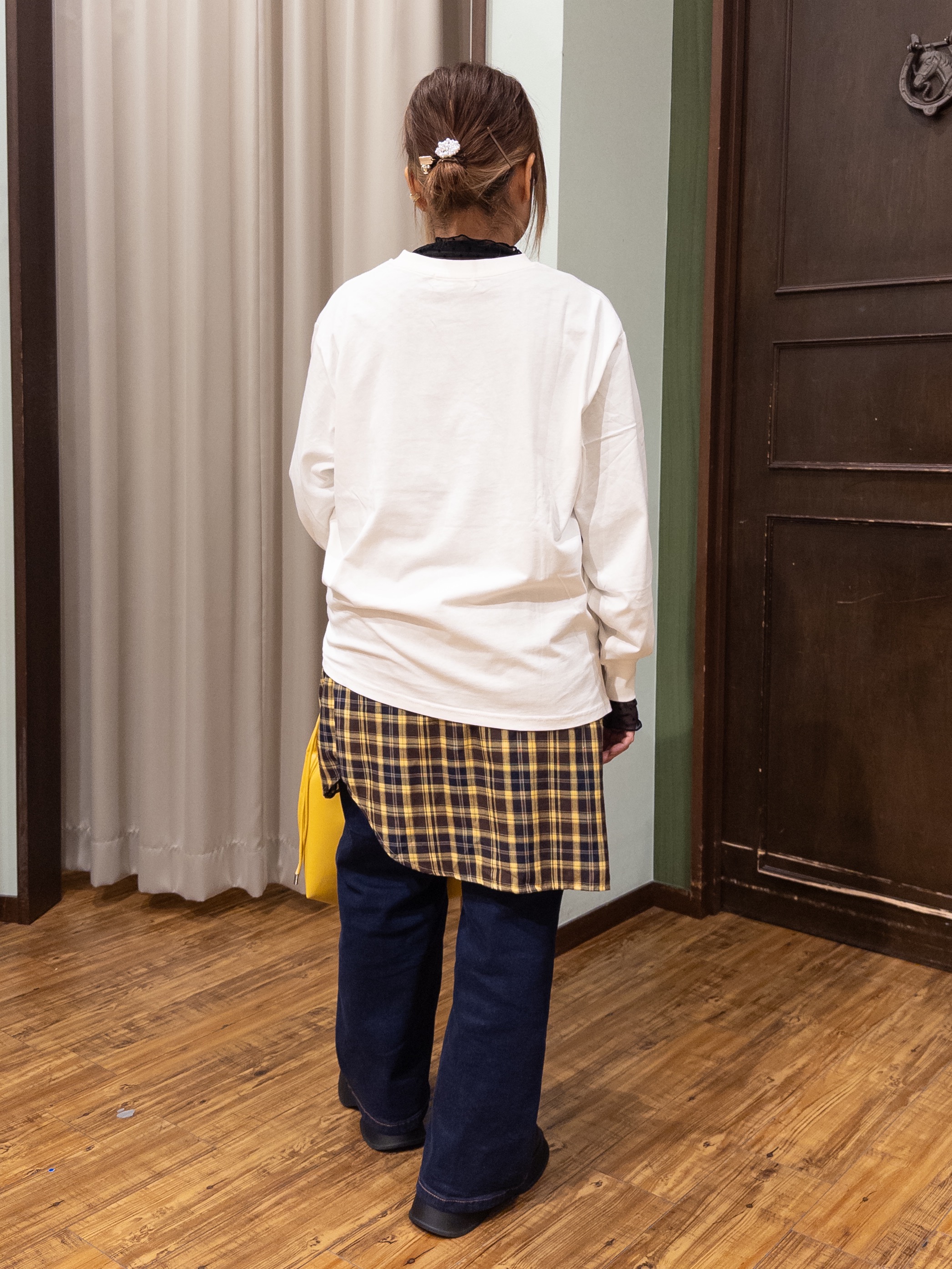 みかりん さんの「SHOO･LA･RUE｜【高レビュー/S-LL】デイリー使いに 選べる6柄プリントロンT」を使ったコーディネート