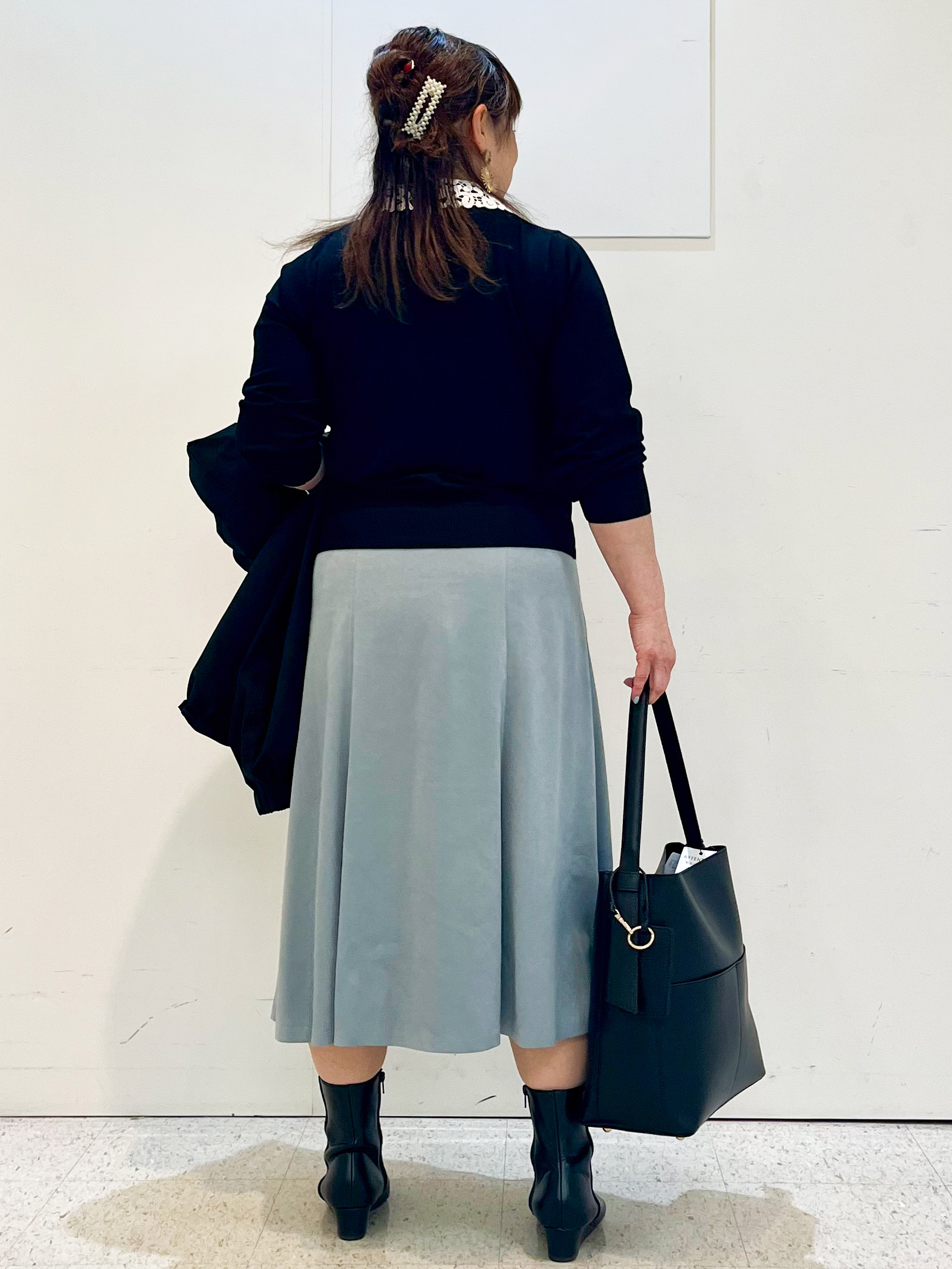 kimmyさんの「Reflect｜【付け衿】レース衿付きストレッチニット」を使ったコーディネート