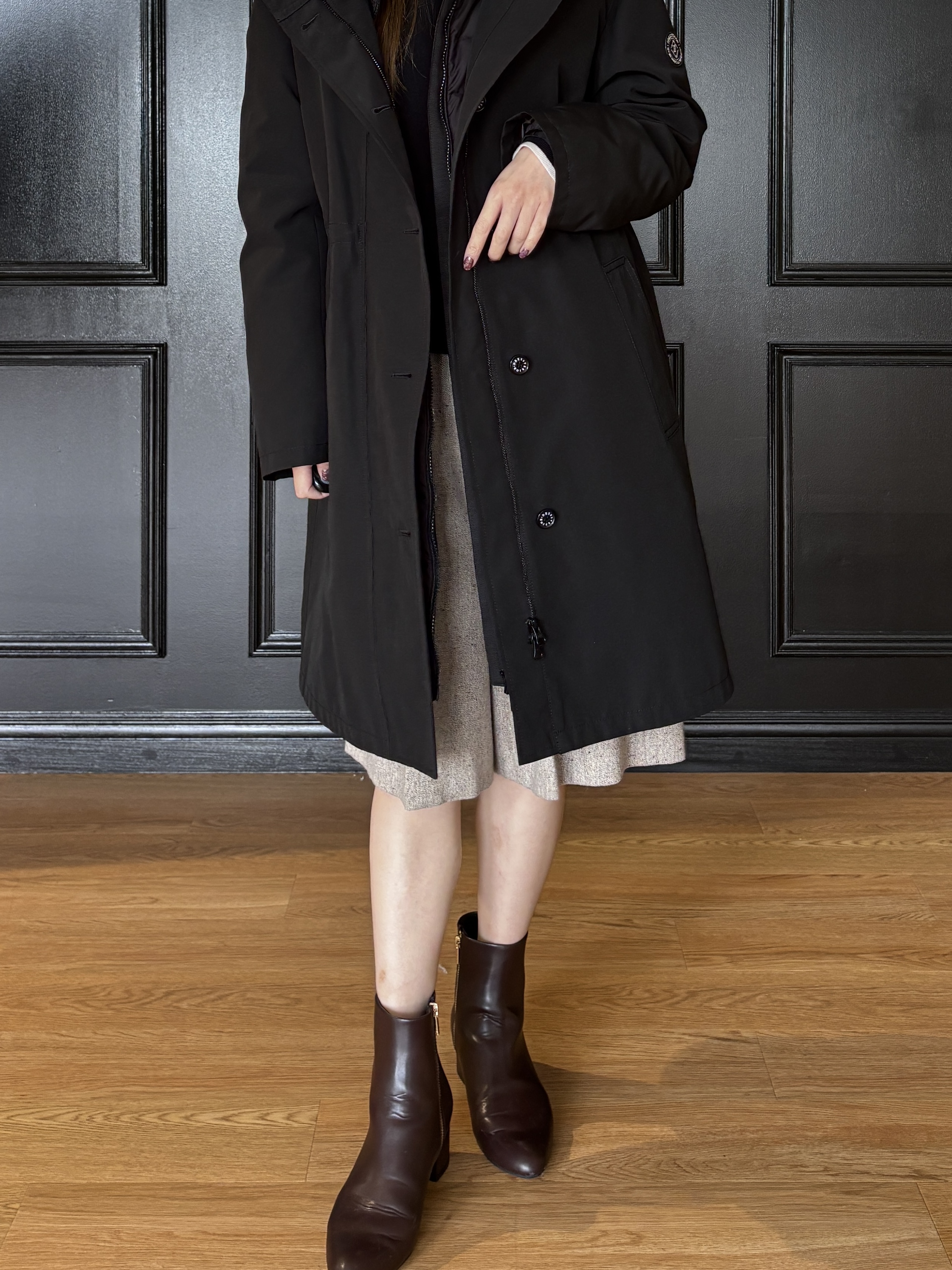 清水夏姫さんの「DRESSTERIOR｜【STORY11月号掲載/マシンウォッシャブル】コットンカシミヤニット」を使ったコーディネート