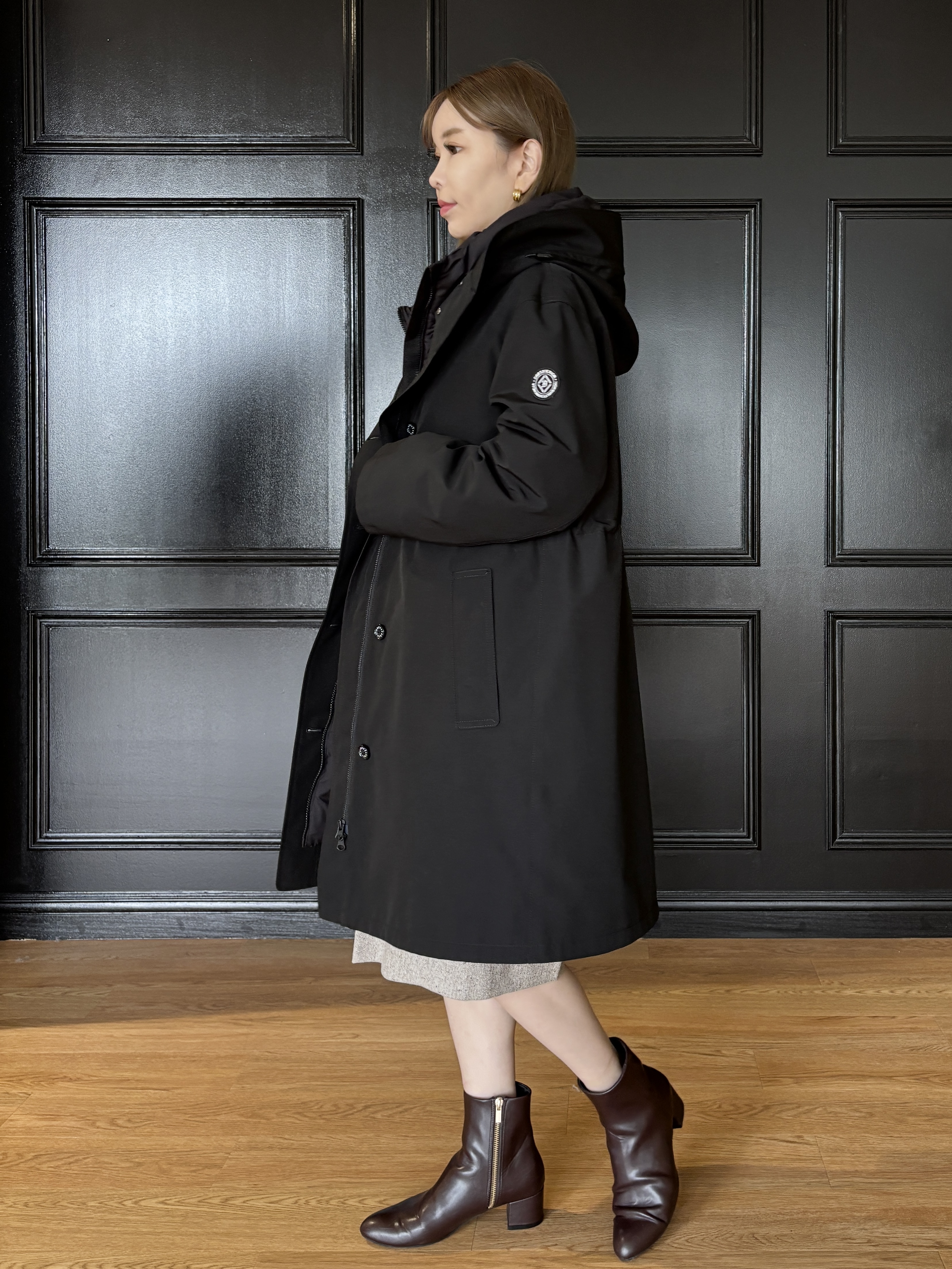 清水夏姫さんの「DRESSTERIOR｜【STORY11月号掲載/マシンウォッシャブル】コットンカシミヤニット」を使ったコーディネート