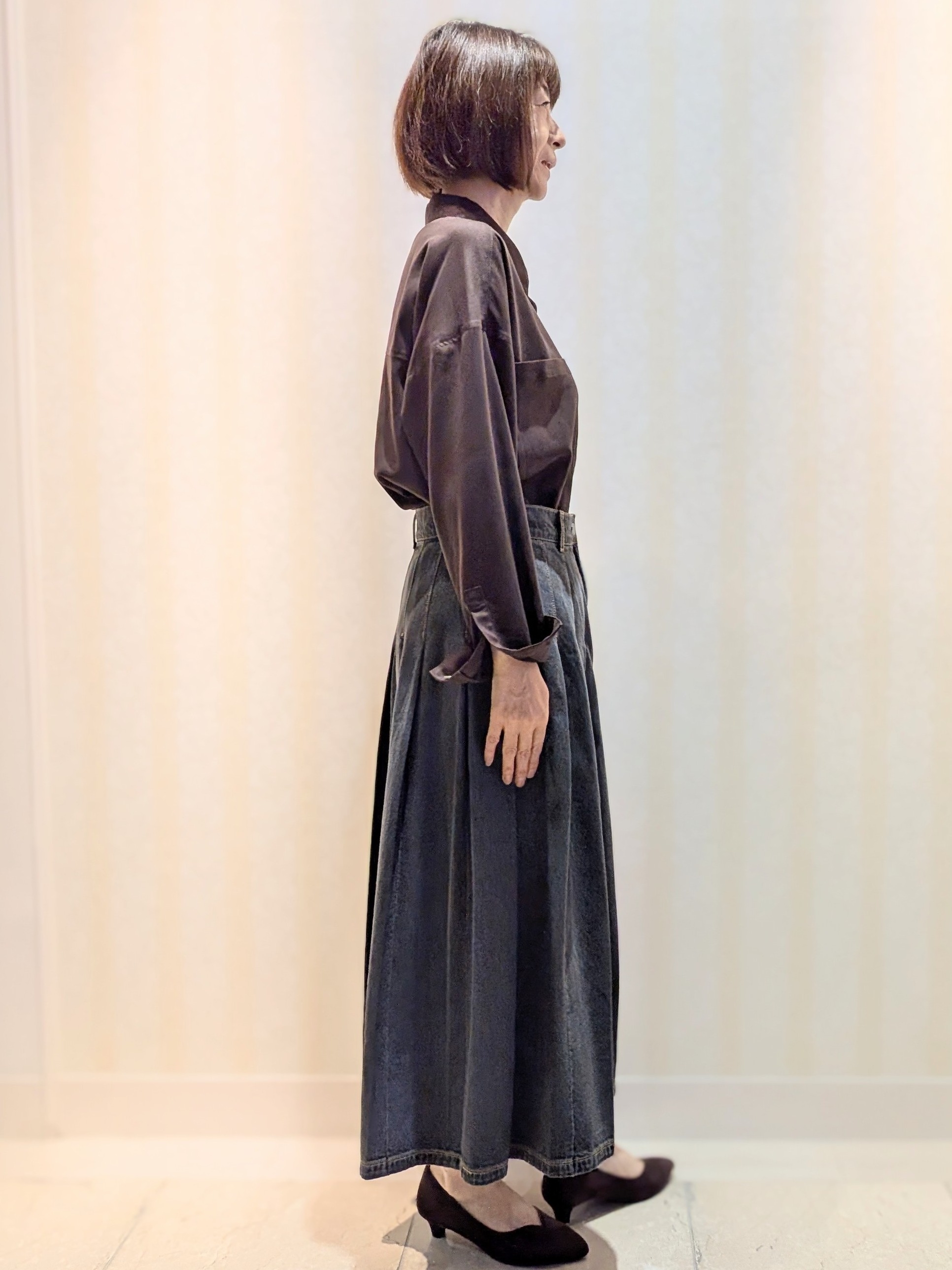 Ariさんの「Reflect｜【羽織◎】スエード調シャツ」を使ったコーディネート
