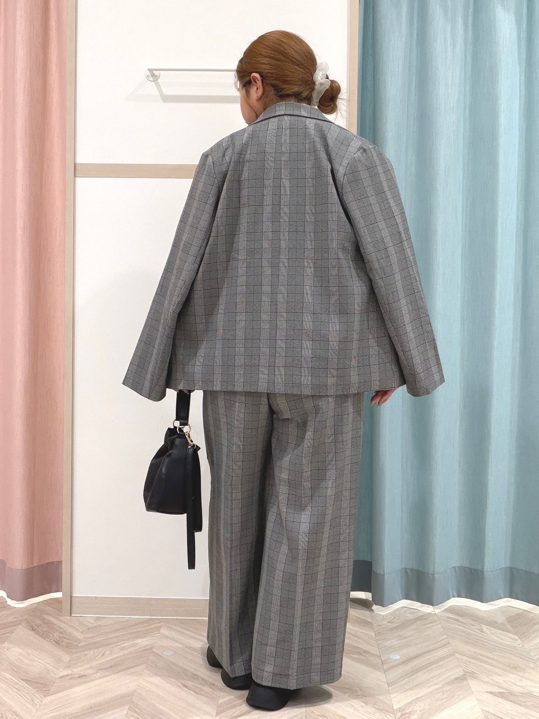 まちゃんなちゃんさんの「SHOO･LA･RUE｜【セットアップ可/洗濯後しわになりにくい】ウールフィール ダブルジャケット」を使ったコーディネート