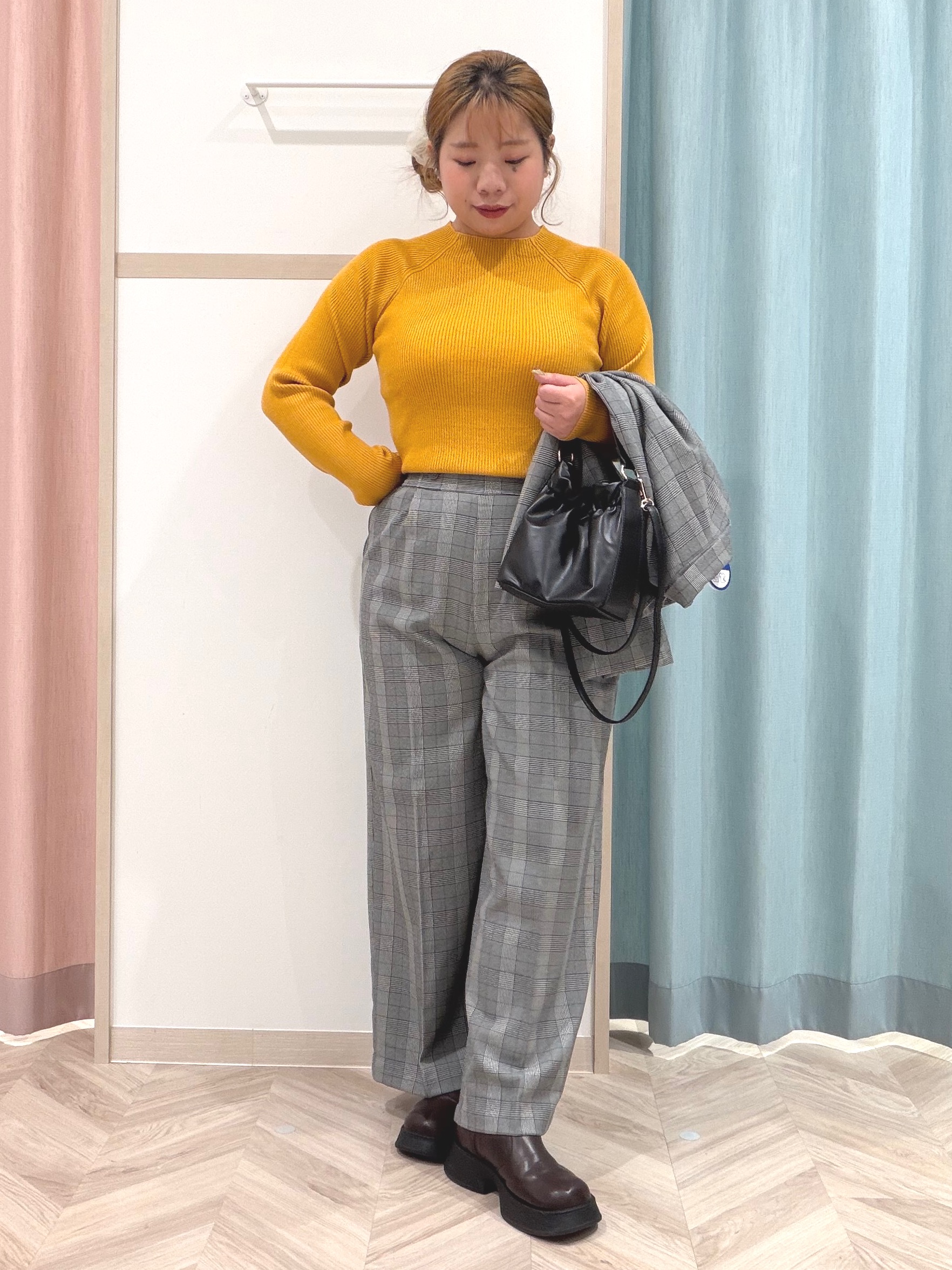 まちゃんなちゃんさんの「SHOO･LA･RUE｜【セットアップ可/洗濯後しわになりにくい】ウールフィール ダブルジャケット」を使ったコーディネート