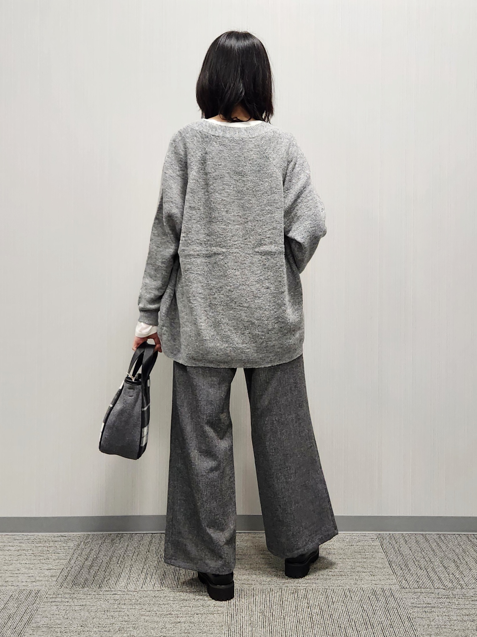 naraさんの「Dessin｜【洗える】モヘアブレンドニット ボタンレスカーディガン」を使ったコーディネート