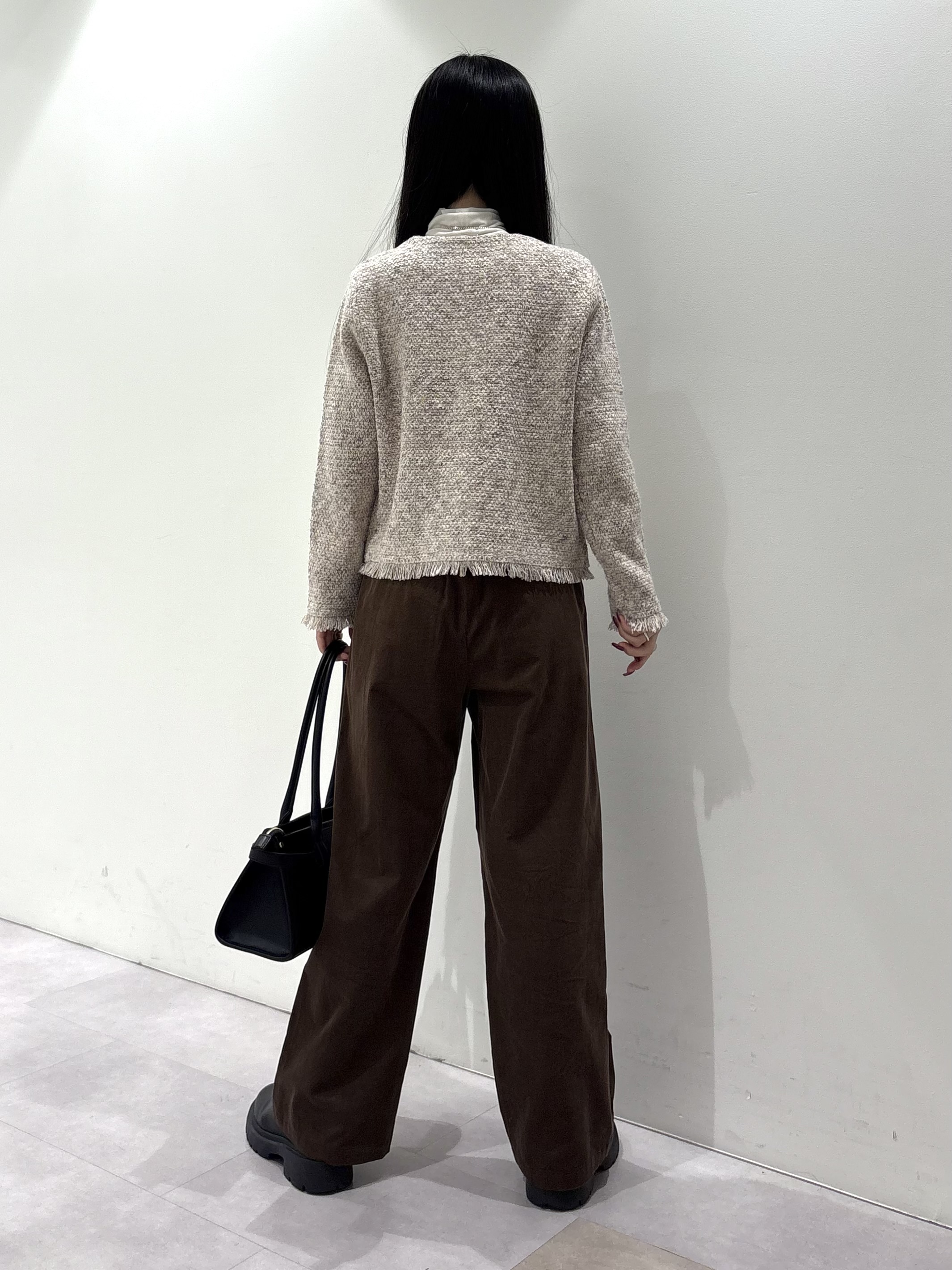 KEIKOさんの「INDIVI｜【華やか／ラメ】ミックスツイード ニットジャケット」を使ったコーディネート