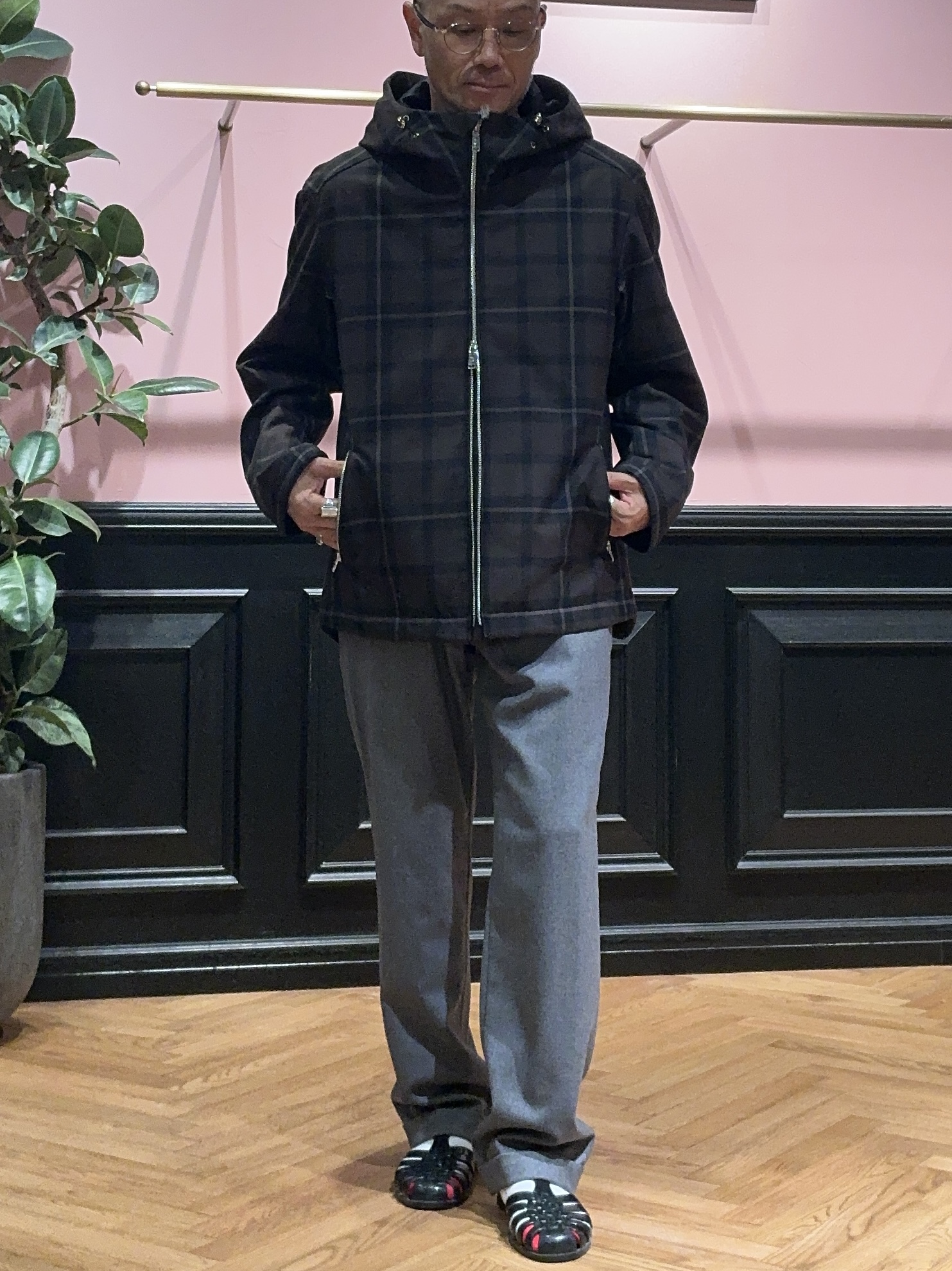 torigoeさんの「DRESSTERIOR｜チェックマウンテンパーカー」を使ったコーディネート