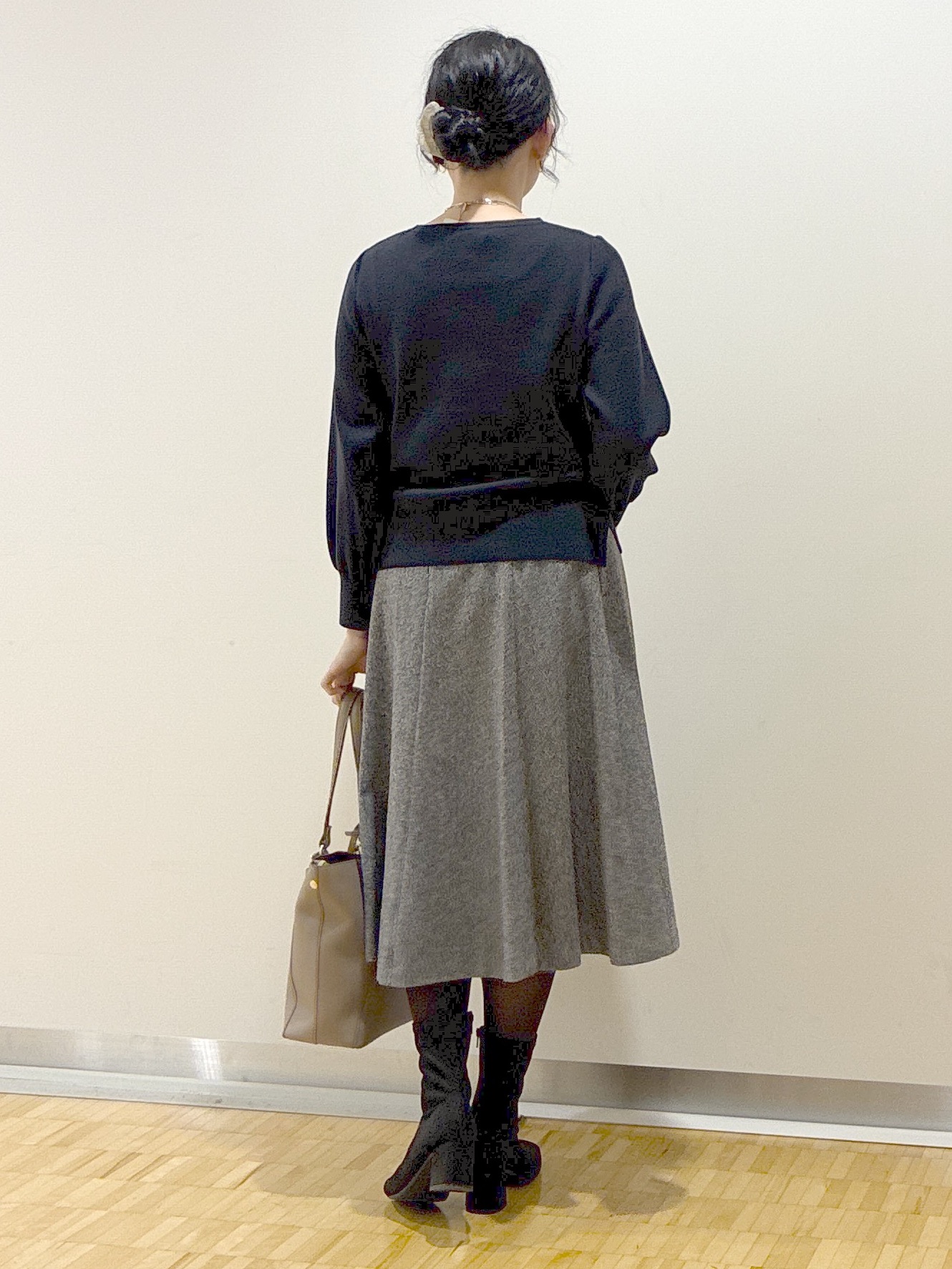  beni_gingerさんの「Reflect｜【マシンウォッシュ】レース風編み柄ニット」を使ったコーディネート