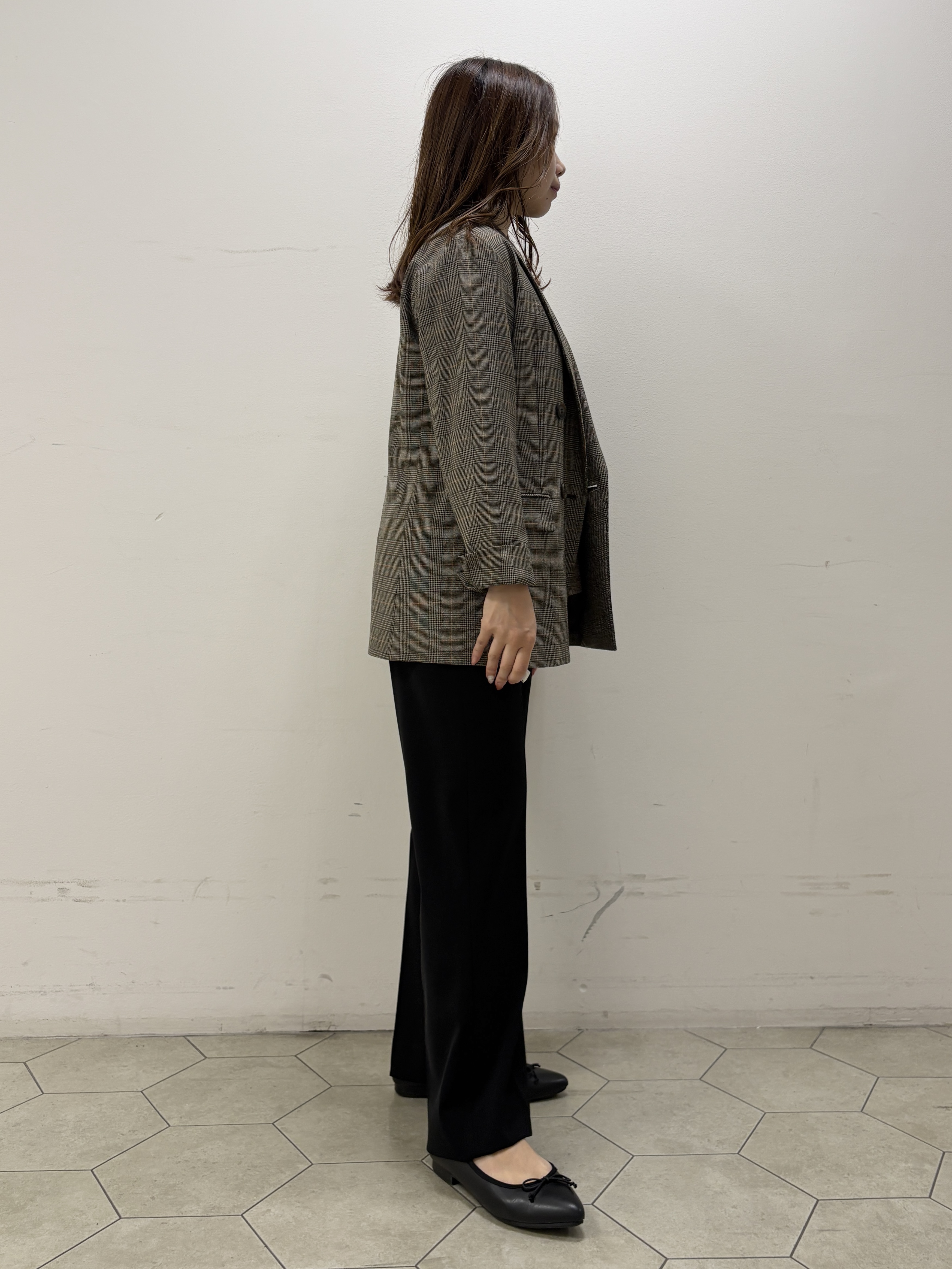 kahoさんの「INDIVI｜【洗濯機OK／ストレッチ◎】秋はじめのダブルジャケット」を使ったコーディネート