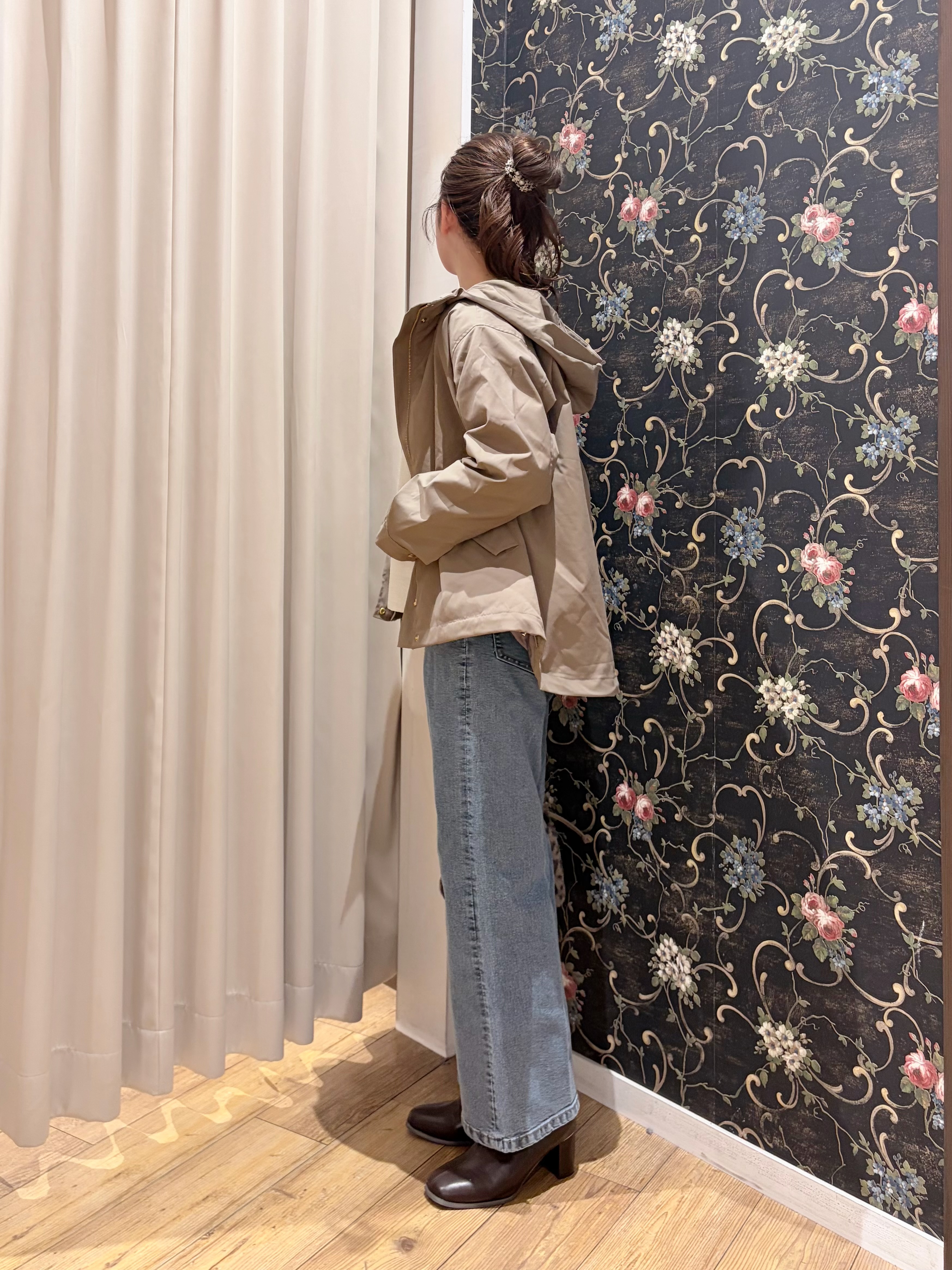 おうめさんの「SHOO･LA･RUE｜【洗濯機可/撥水/マルチWAY】ファーライナー付き 毎日欲張りマンパ」を使ったコーディネート