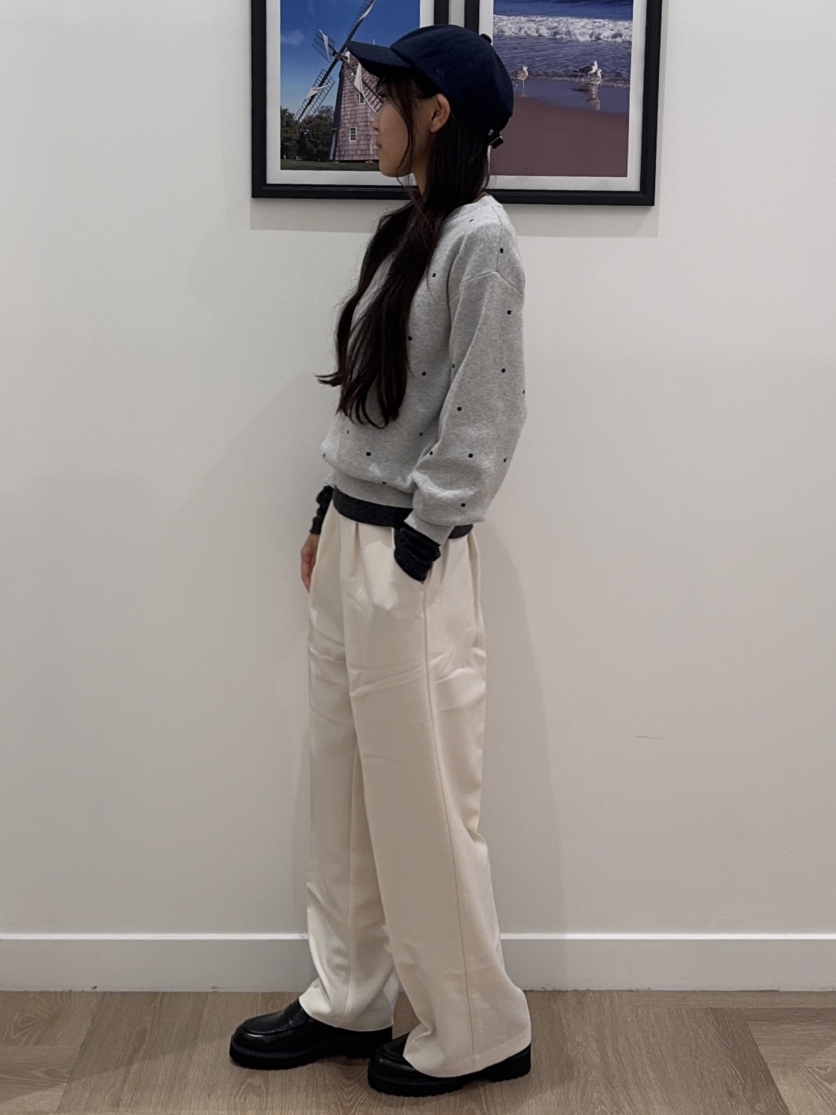 NOZOMIさんの「Dessin｜ボリュームソールコインローファー」を使ったコーディネート