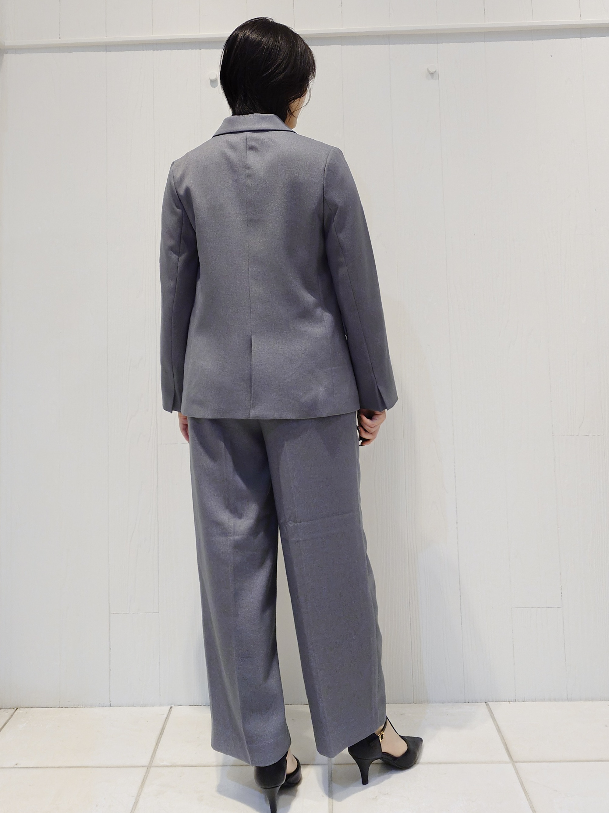 haruさんの「index｜【セットアップ可】ストレッチツイルダブルブレストテーラードジャケット《洗濯機OK／防シワ》」を使ったコーディネート