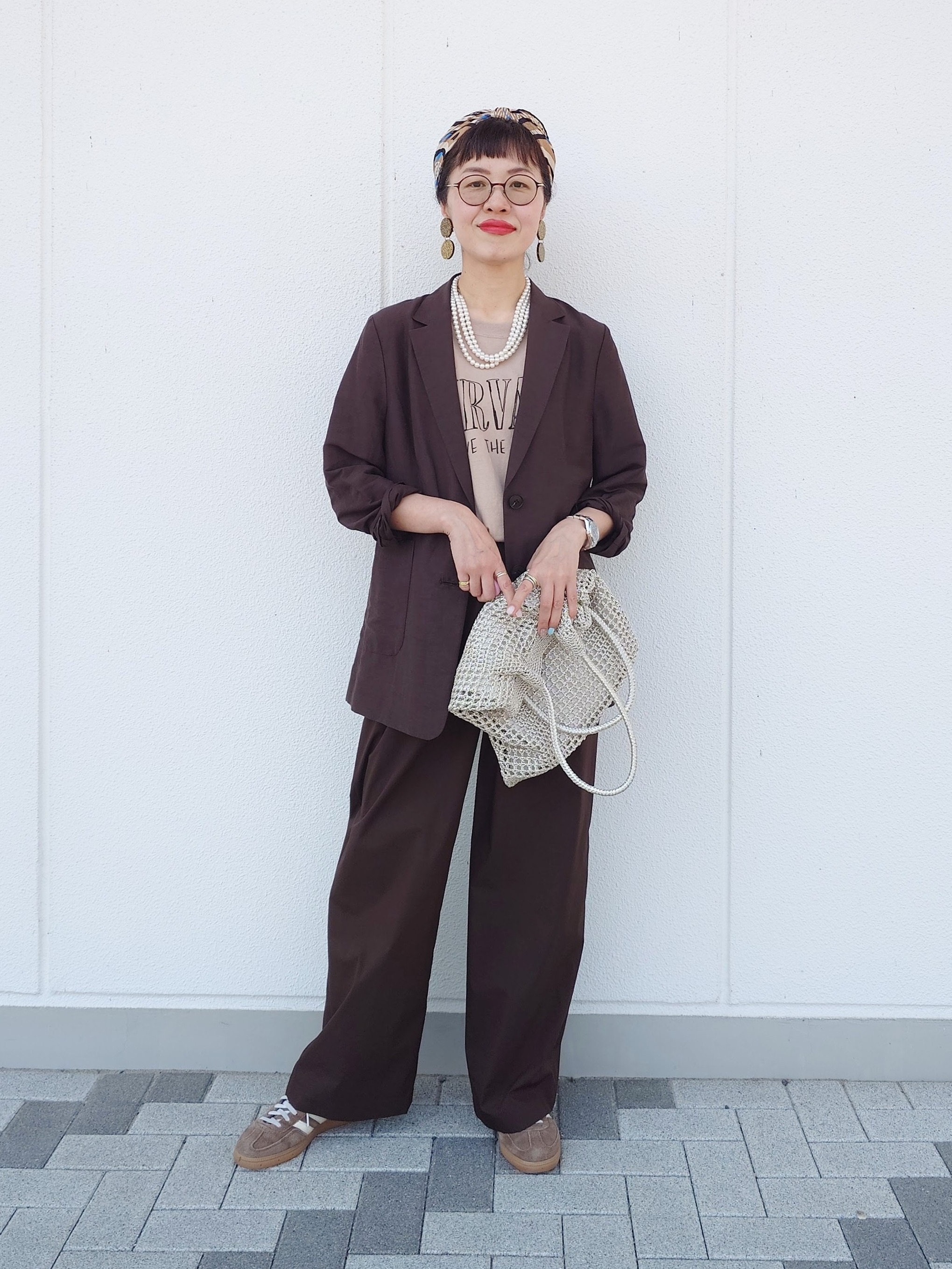 MUTSUKOさんの「UNTITLED｜◆【程よいシアー感/洗える】エアリーバイオジャケット」を使ったコーディネート