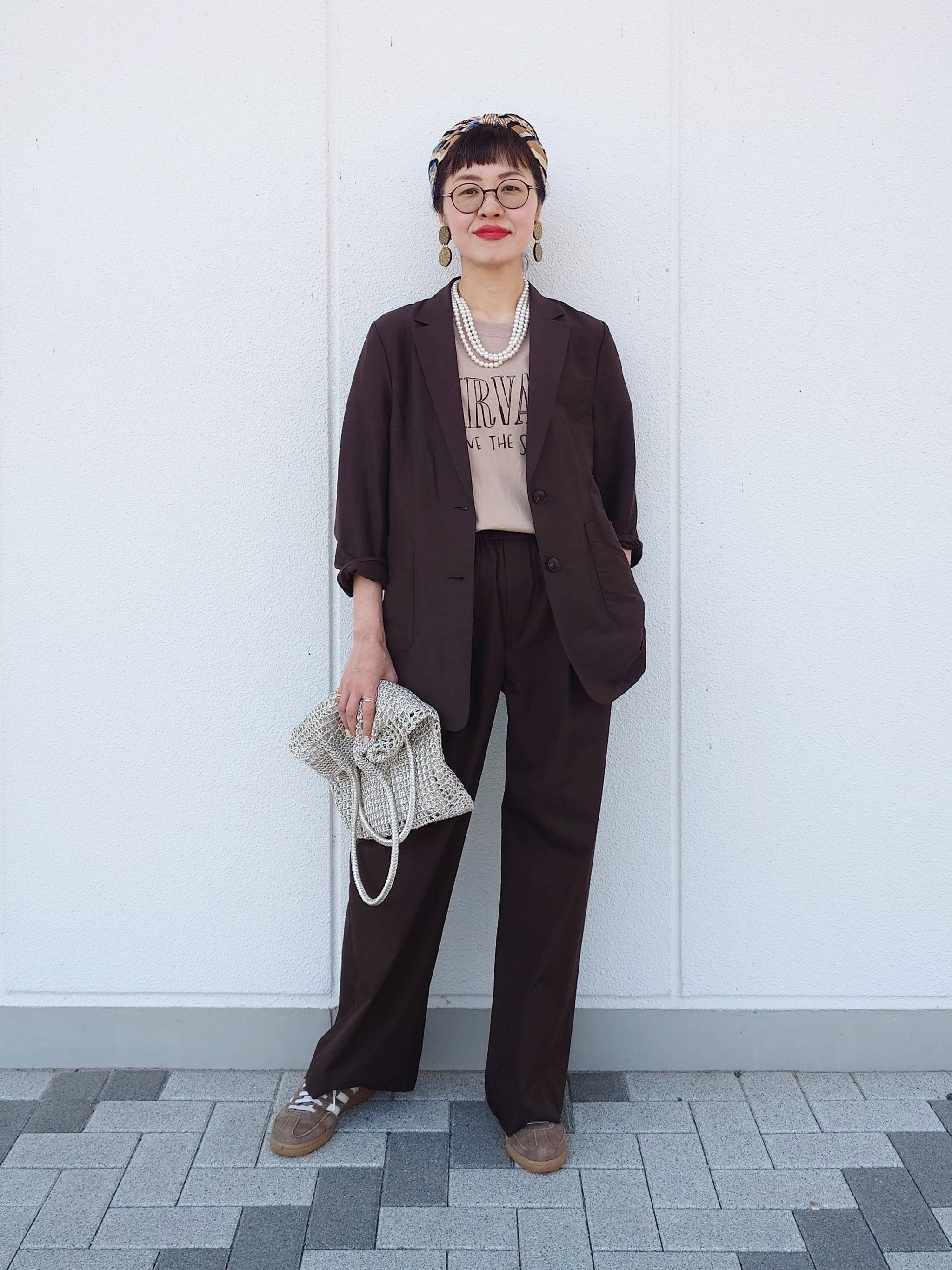 MUTSUKOさんの「UNTITLED｜◆【程よいシアー感/洗える】エアリーバイオジャケット」を使ったコーディネート