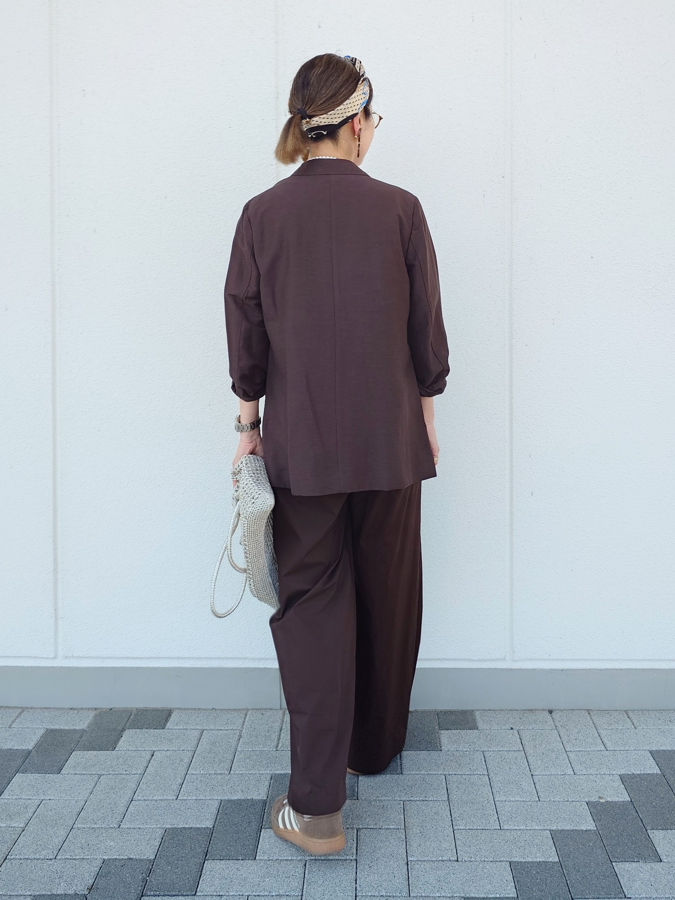 MUTSUKOさんの「UNTITLED｜◆【程よいシアー感/洗える】エアリーバイオジャケット」を使ったコーディネート