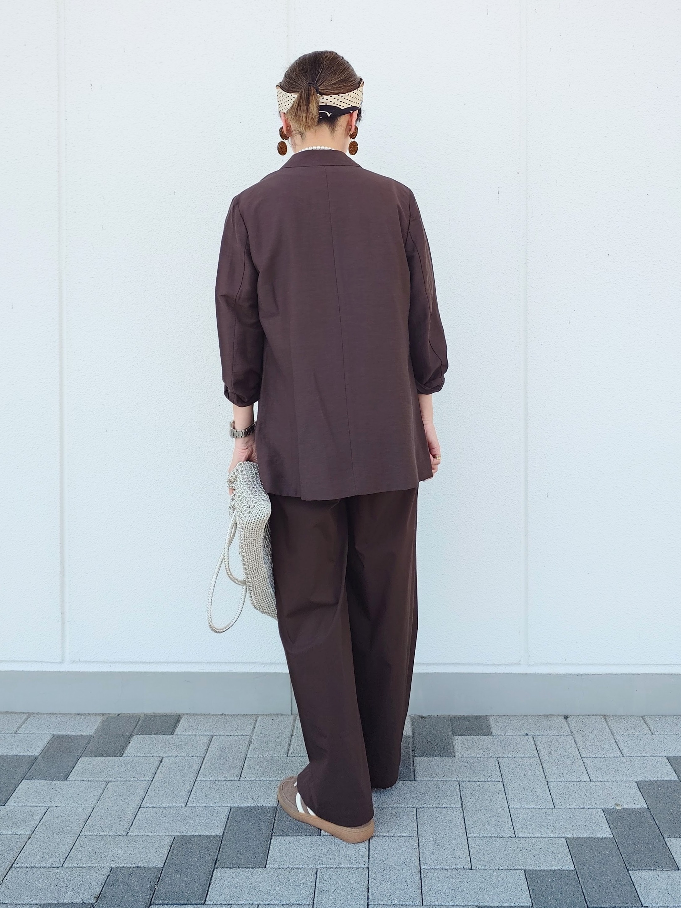 MUTSUKOさんの「UNTITLED｜◆【程よいシアー感/洗える】エアリーバイオジャケット」を使ったコーディネート