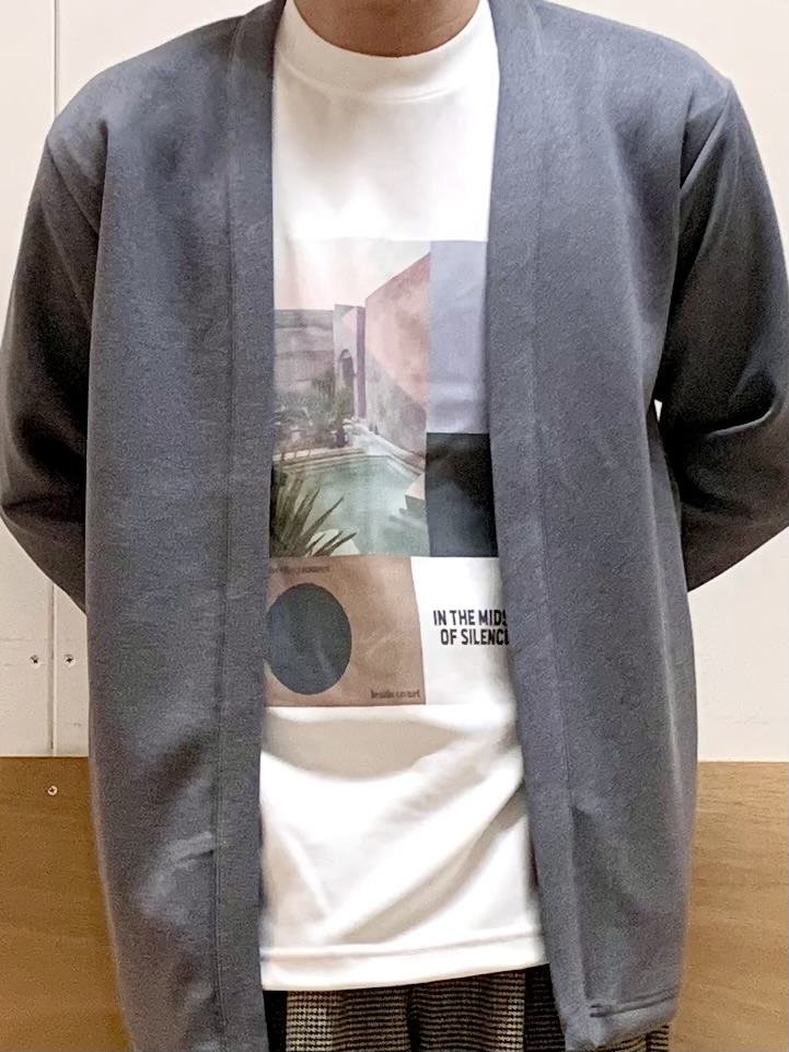MATUさんの「THE SHOP TK｜杢調スエードタッチカーデ」を使ったコーディネート