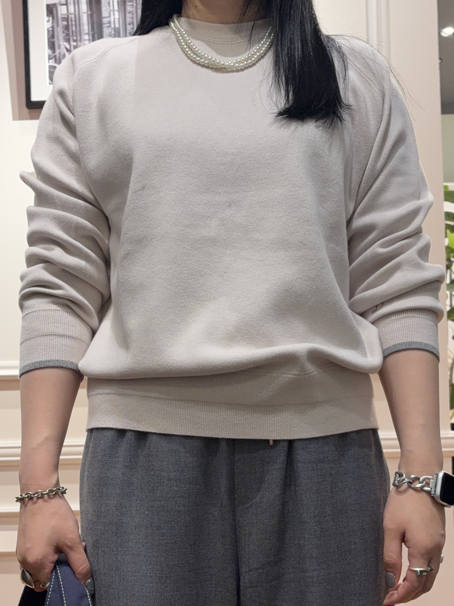 SAKAIさんの「DRESSTERIOR｜【STORY11月号掲載/マシンウォッシャブル】コットンカシミヤニット」を使ったコーディネート