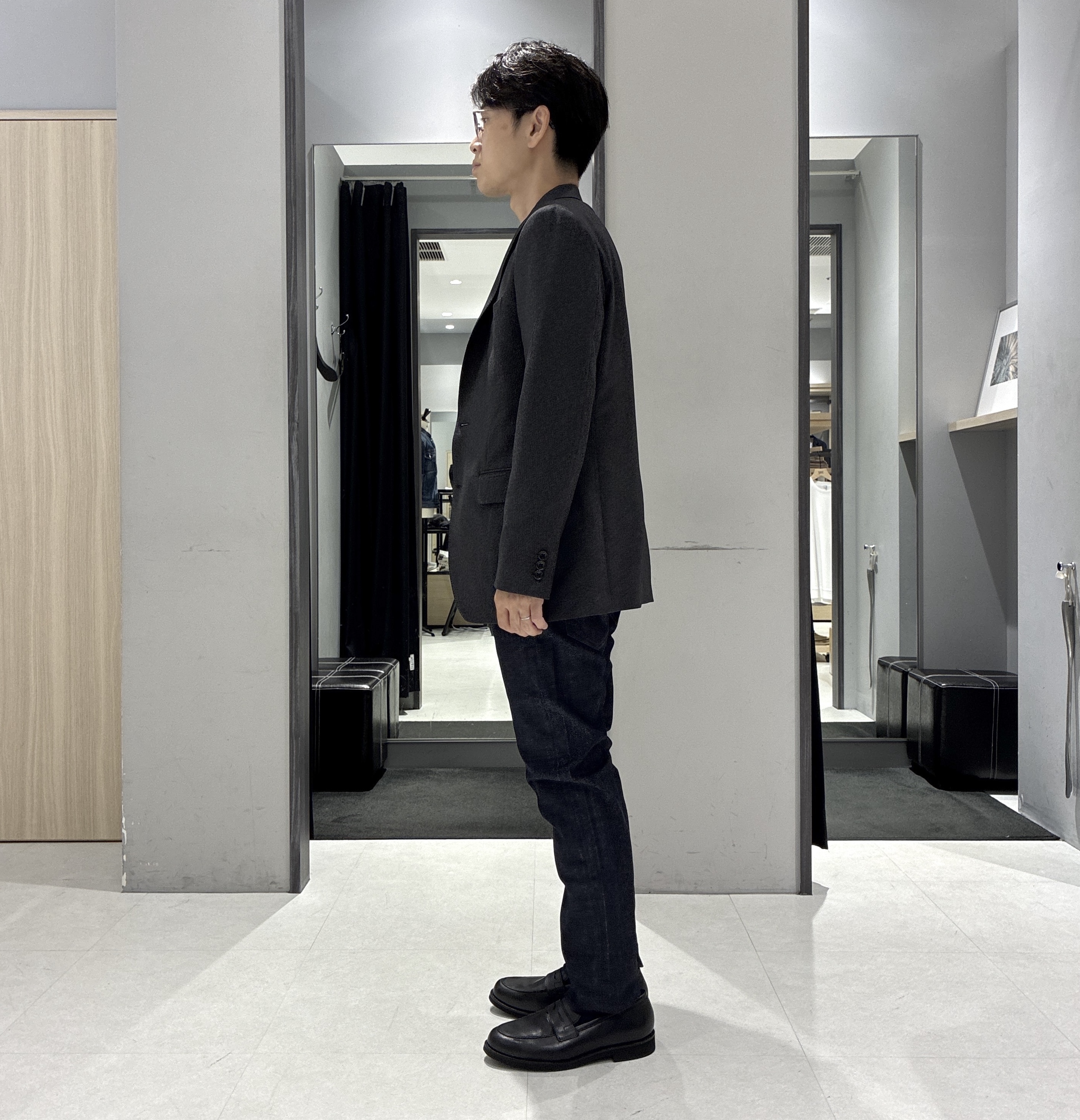 わいずみさんの「TAKEO KIKUCHI｜ウールライクキャットフット ジャケット」を使ったコーディネート
