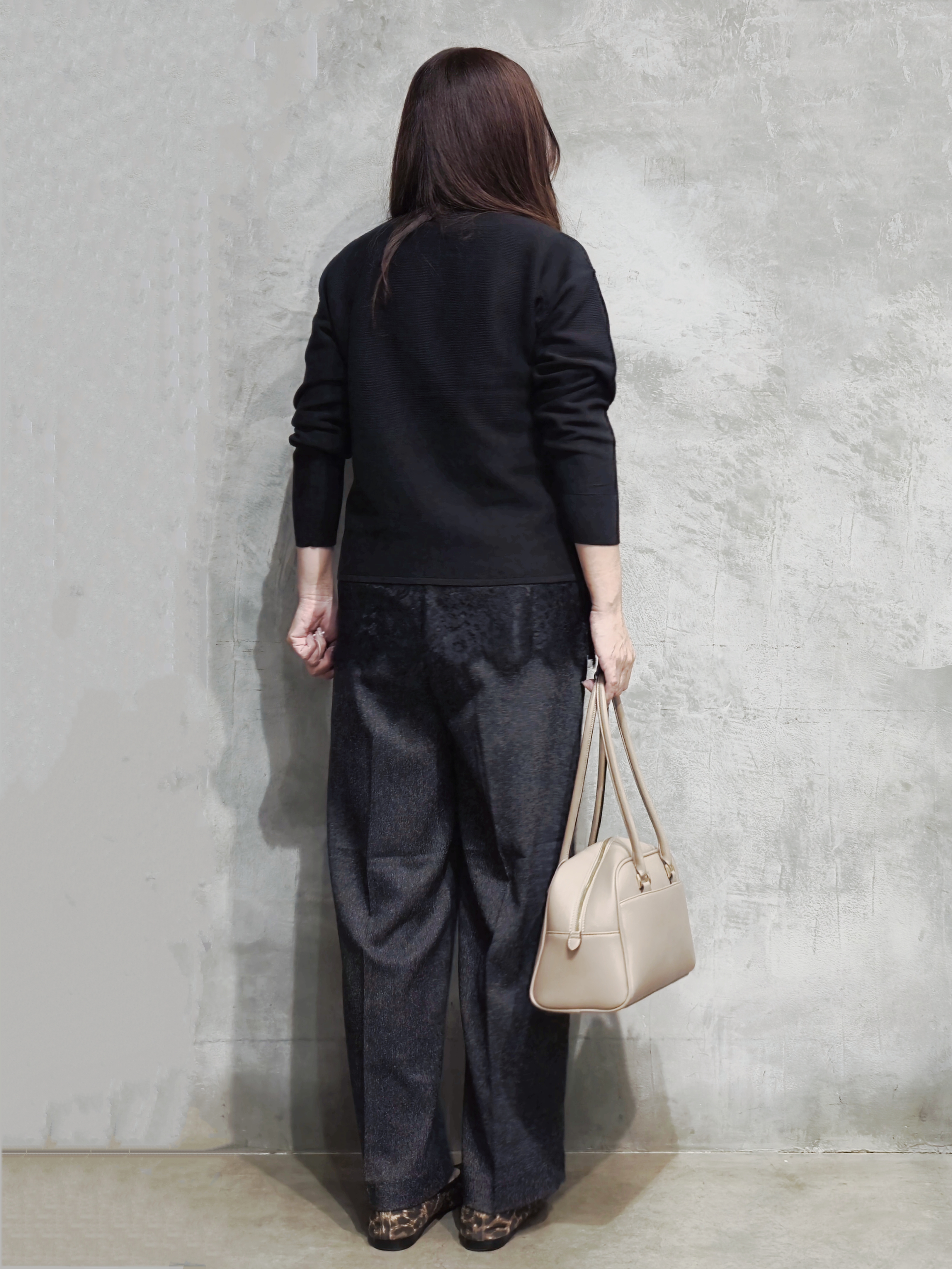 ひさえさんの「THE SHOP TK｜【毛玉防止/蓄熱/洗える】美映えガーターニット」を使ったコーディネート