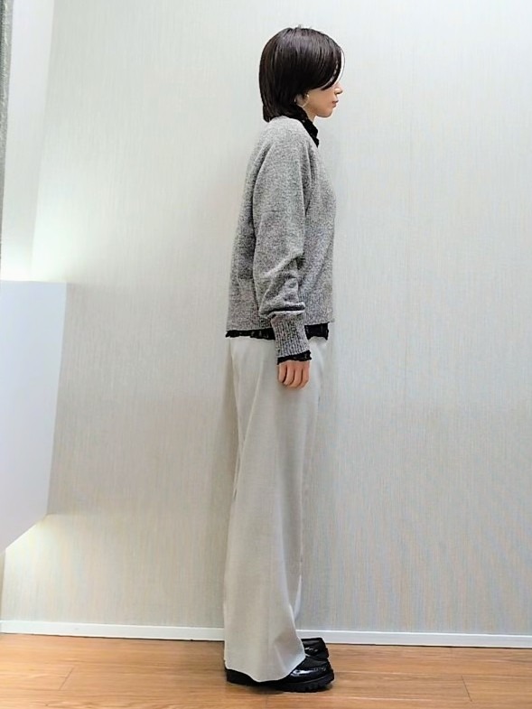 ミズタさんの「UNTITLED｜【アンサンブル可/秋羽織り】杢調ジップカーディガン」を使ったコーディネート