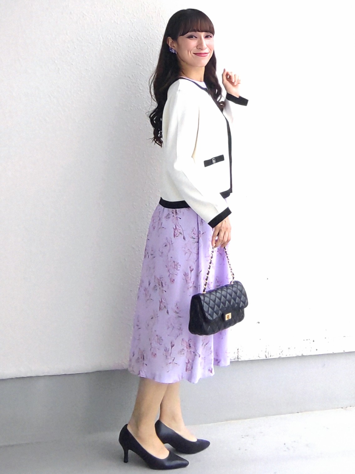 keinaさんの「SunaUna｜【手洗い可／日本製】花柄ワンピース」を使ったコーディネート