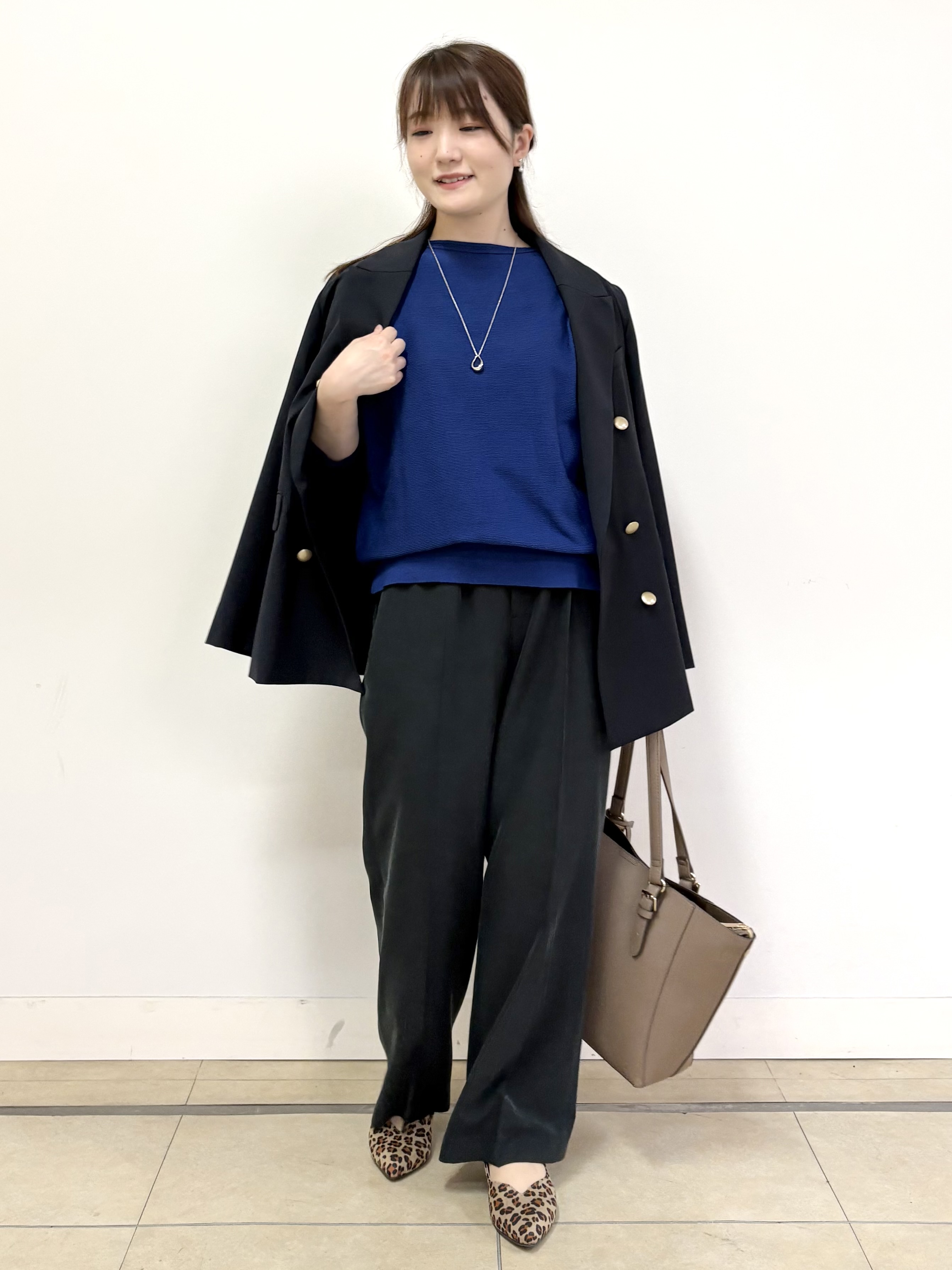 mikiさんの「Reflect｜【通勤】ダブルブレストジャケット」を使ったコーディネート