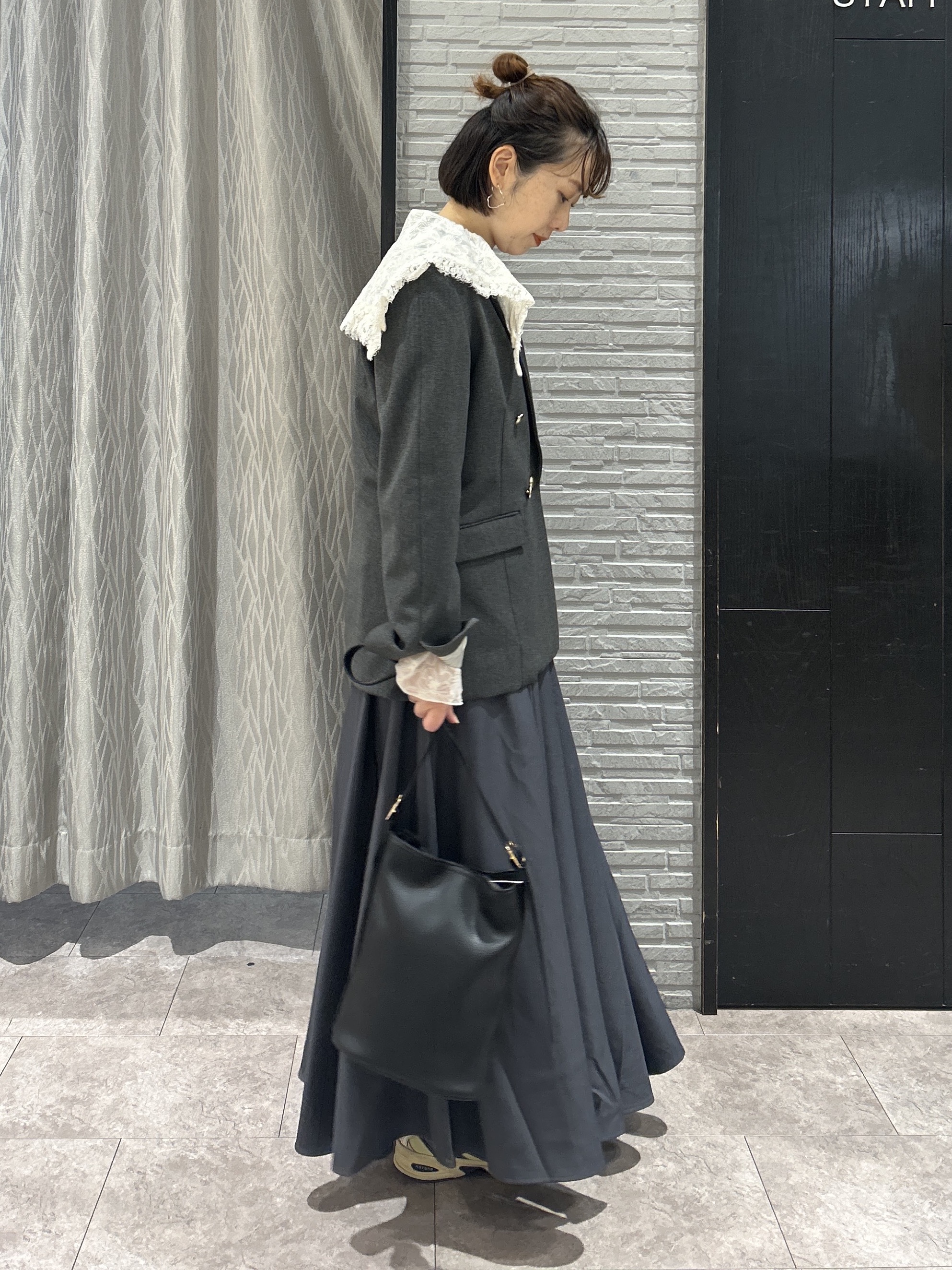 ga_riさんの「THE SHOP TK｜クラシカルな雰囲気 ダブルブレストジャケット」を使ったコーディネート