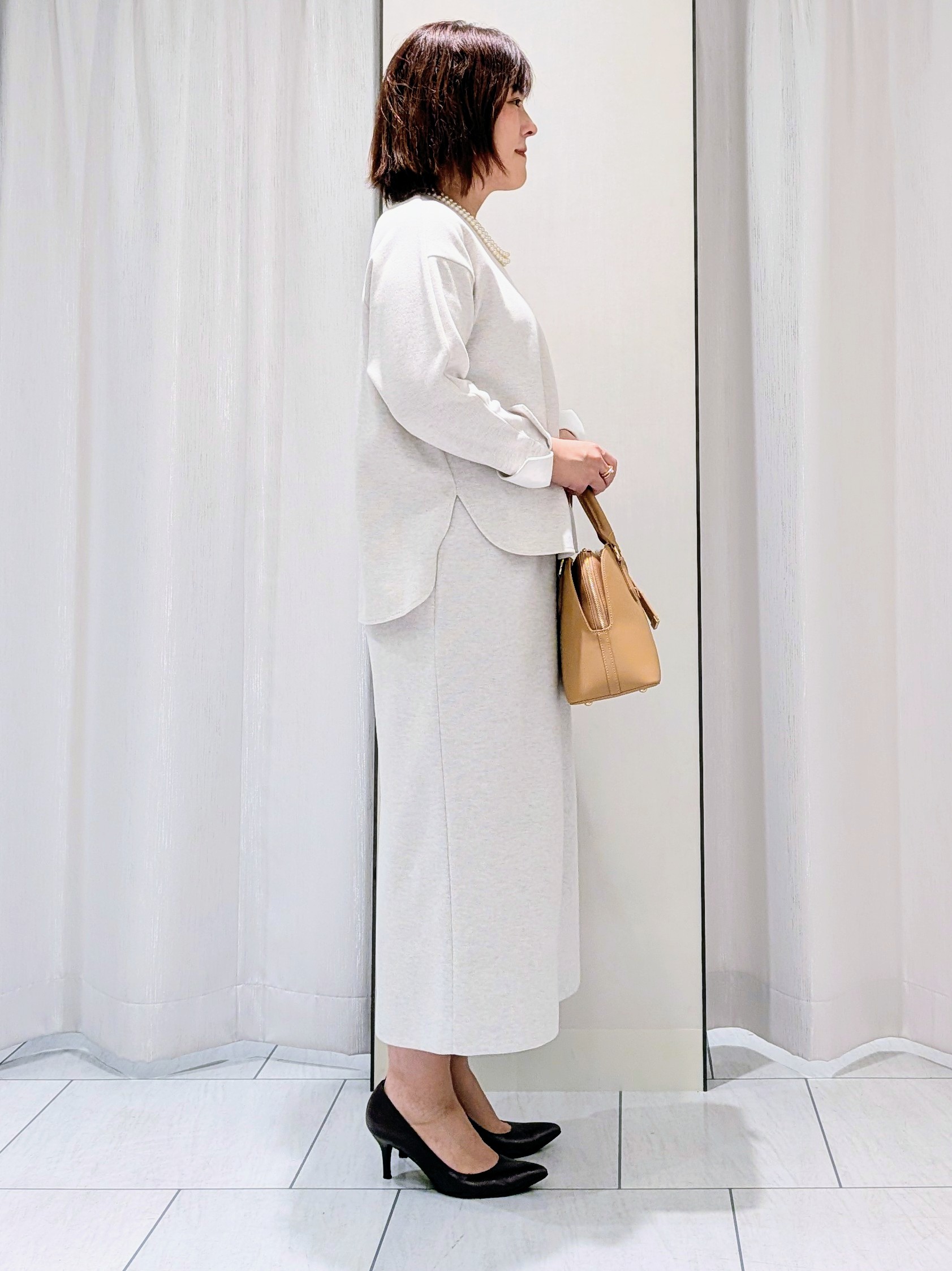 Onumaさんの「UNTITLED｜【セットアップ可/スウェットライク】袖口シャツドッキングプルオーバー」を使ったコーディネート