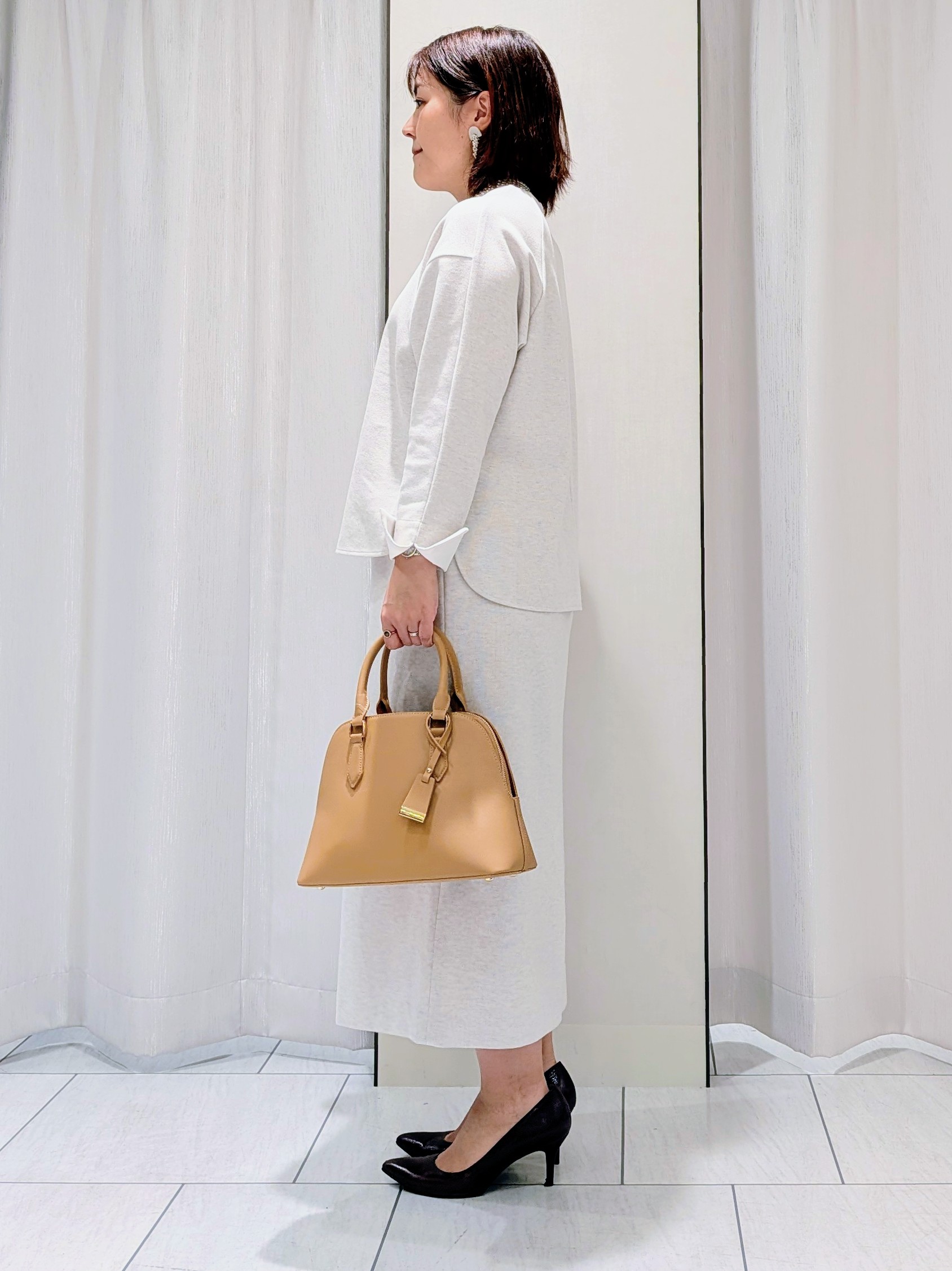 Onumaさんの「UNTITLED｜【セットアップ可/スウェットライク】袖口シャツドッキングプルオーバー」を使ったコーディネート