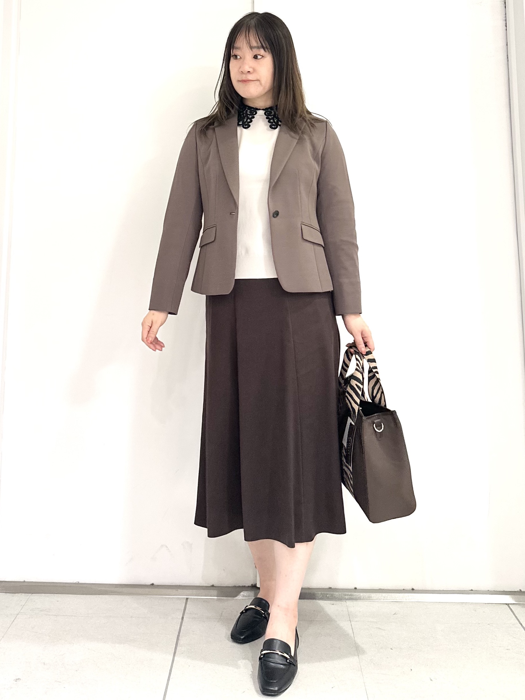 miさんの「Reflect｜【SS-4Lサイズ／セットアップ可】匠ジャケット／ベーシックテーラード」を使ったコーディネート