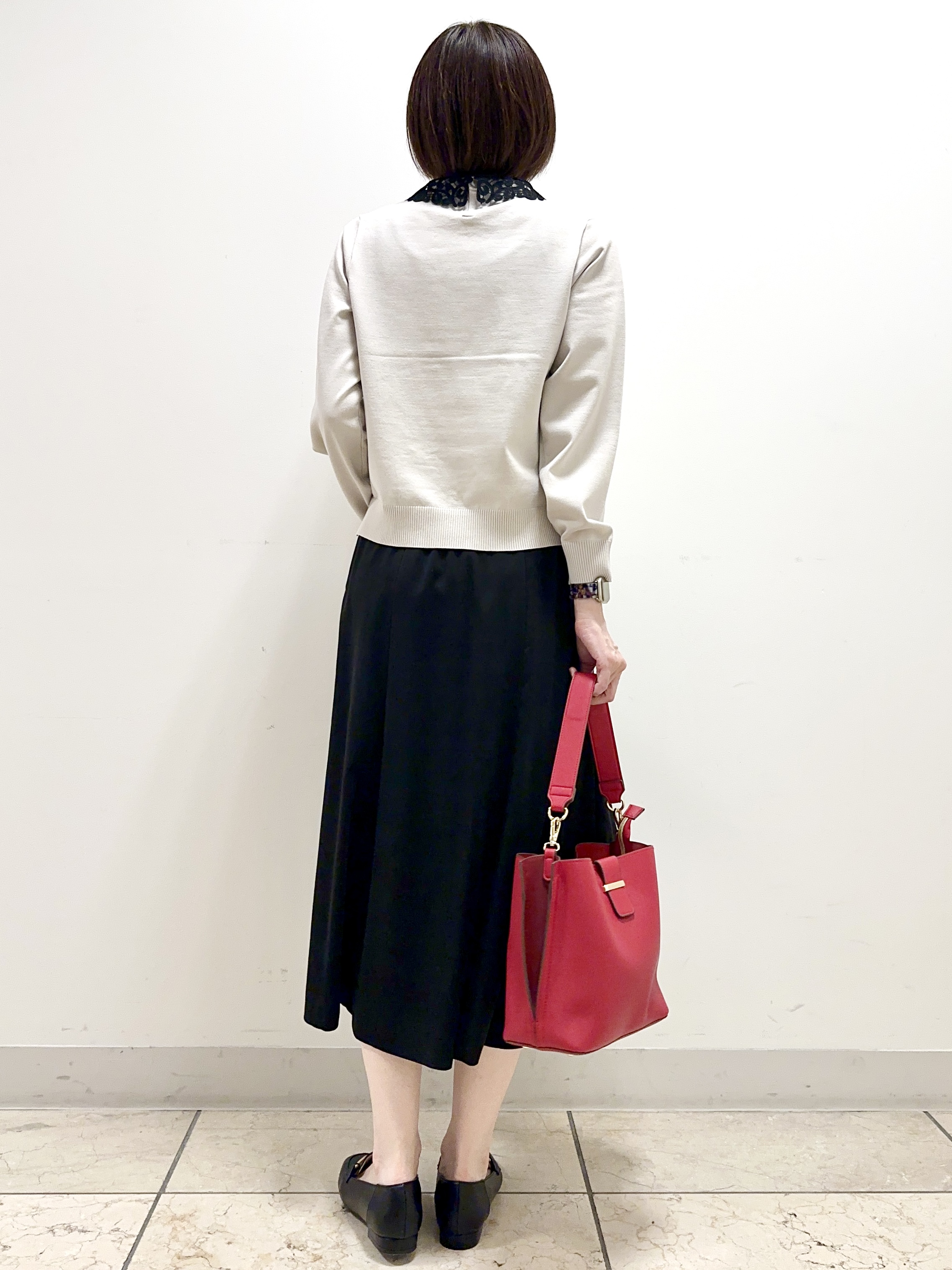 イト子さんの「Reflect｜【付け衿】レース衿付きストレッチニット」を使ったコーディネート